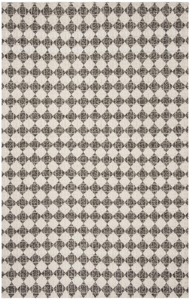 Safavieh NAT407Z-5 Natura Banff 5 x 8 (ft) Synthetic Black/Ivory Rectangular Indoor Abstract Coastal Area rug