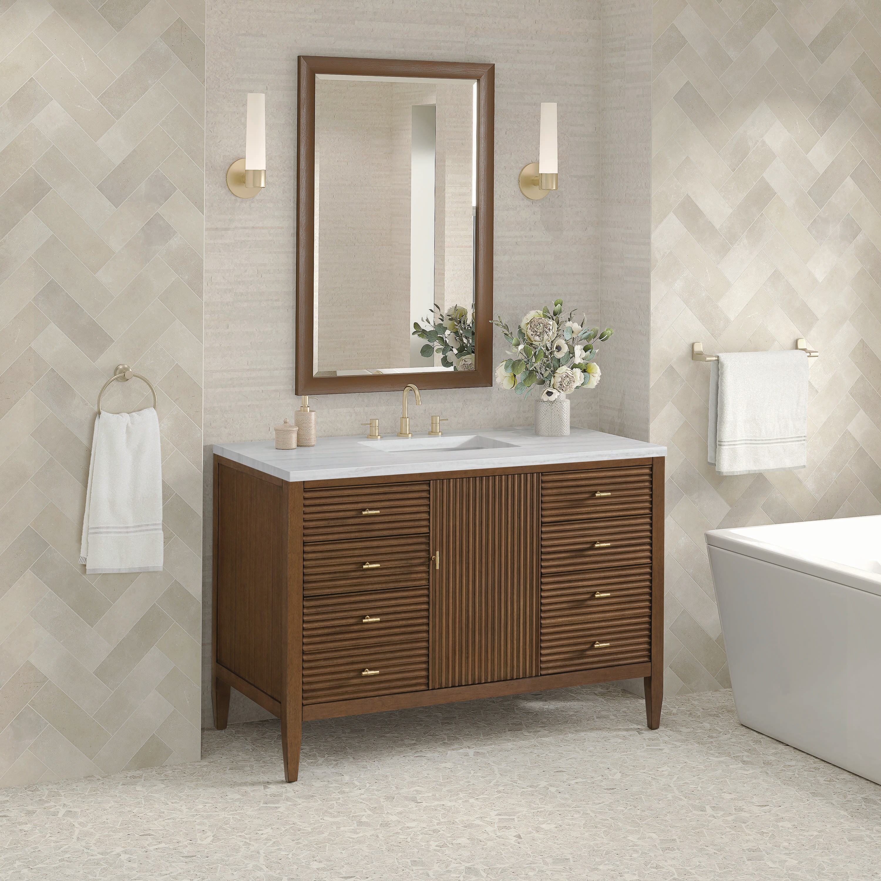 James Martin Vanities 485-V48-WLT-3AF Bath-Vanity-Combo - View #3