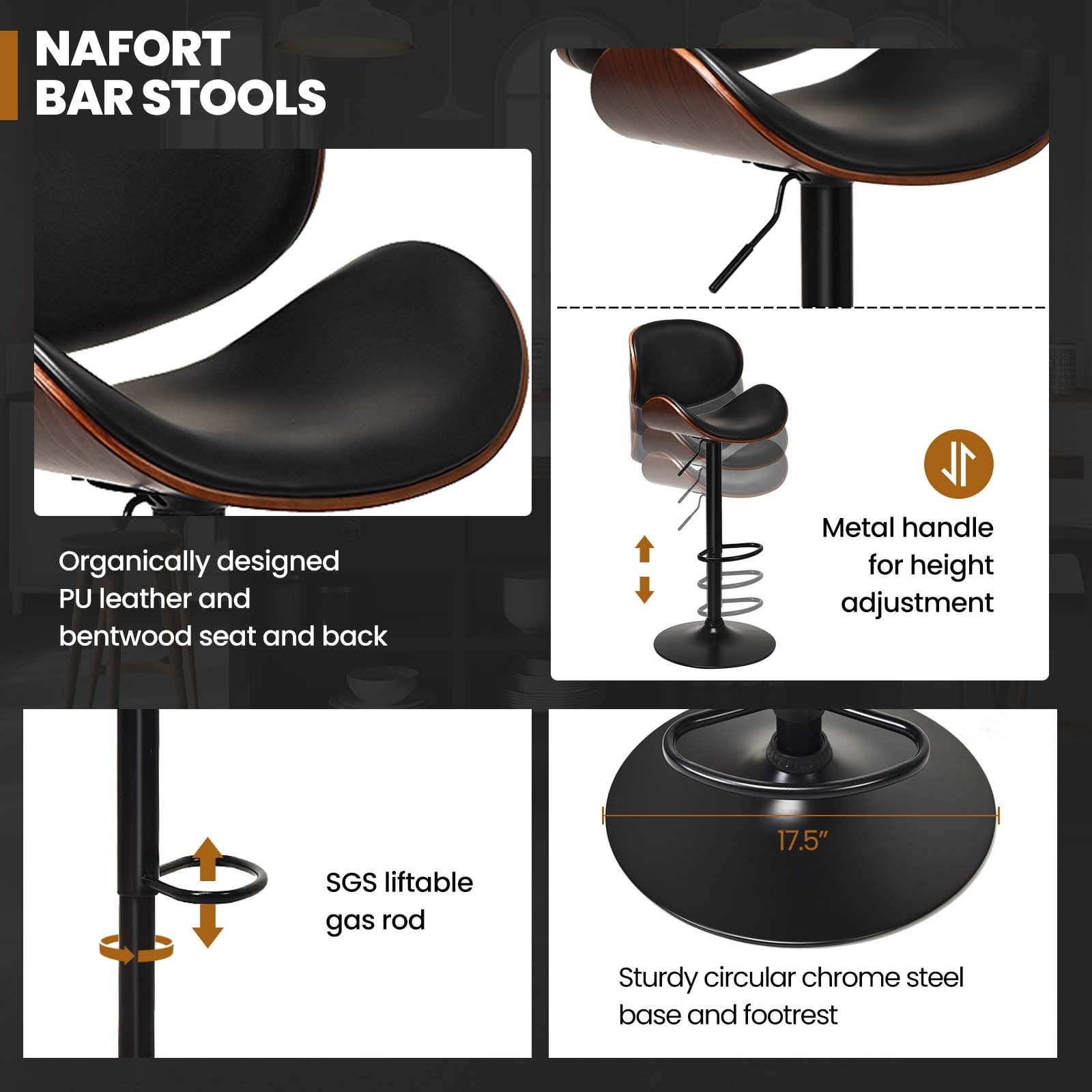 Slickblue D-CO-54516WH stools - View #4