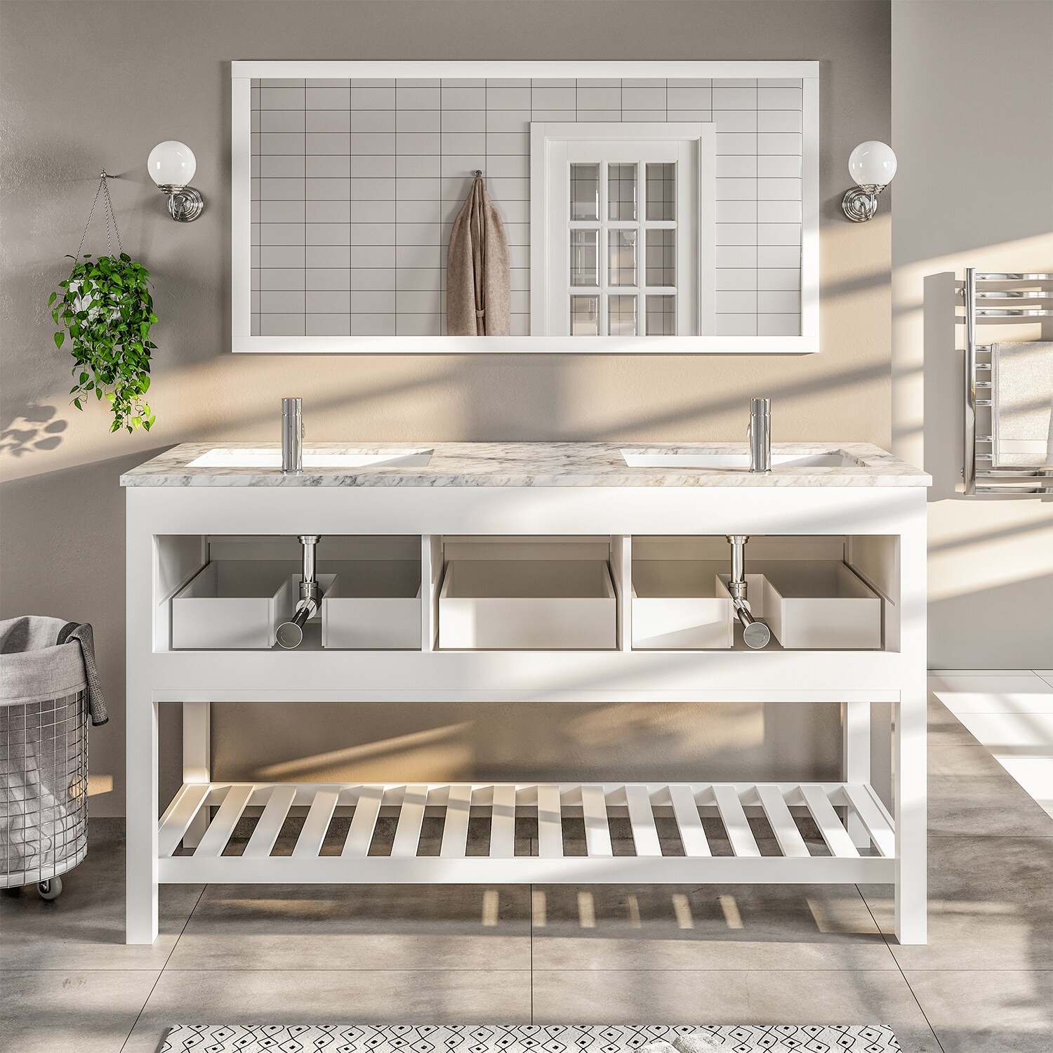 Eviva EVVN512-60WH Bath-Vanity-Combo - View #3