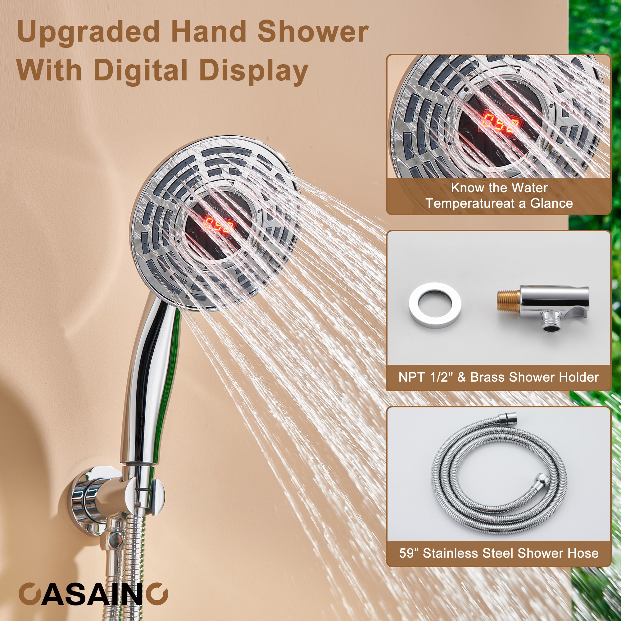 CASAINC CS6216-12CH Showerhead-Bar-Panels - View #7