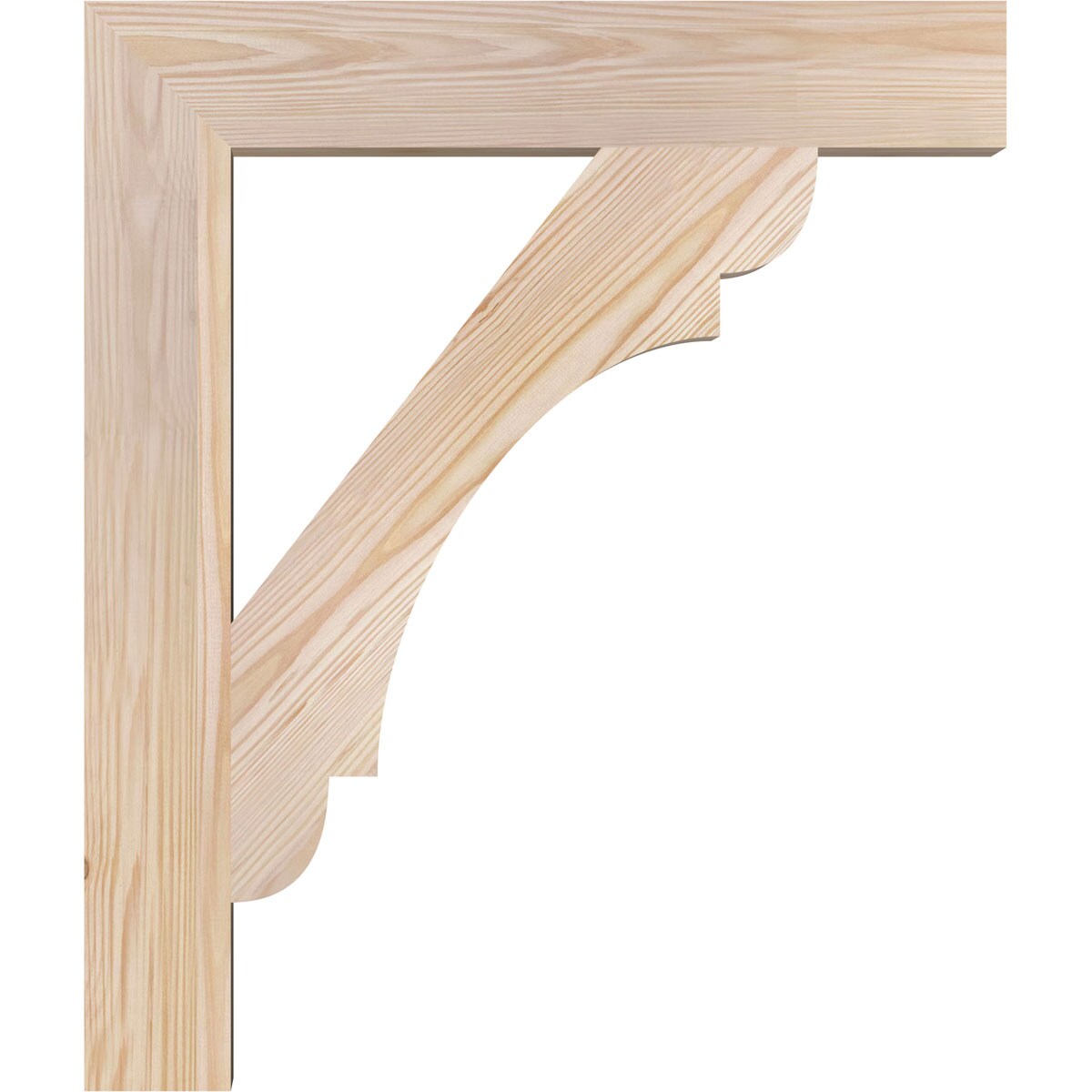 Ekena Millwork BKT04X22X26OLY05SDF Exterior-Brackets-Braces - View #3