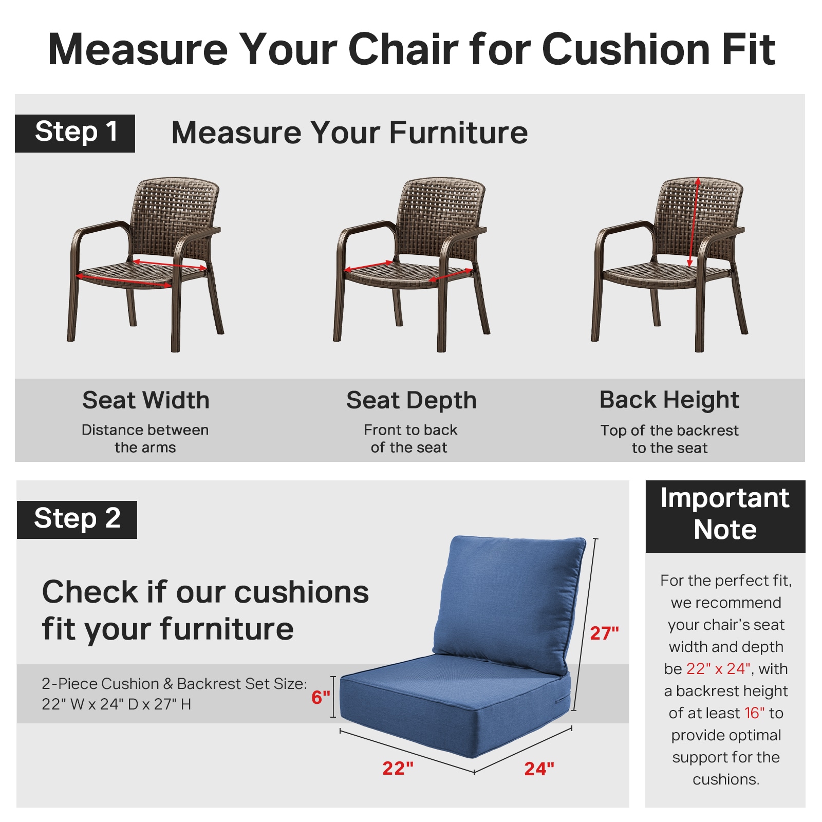 Rilyson FSZBD022-1AA Patio-Furniture-Cushions - View #6