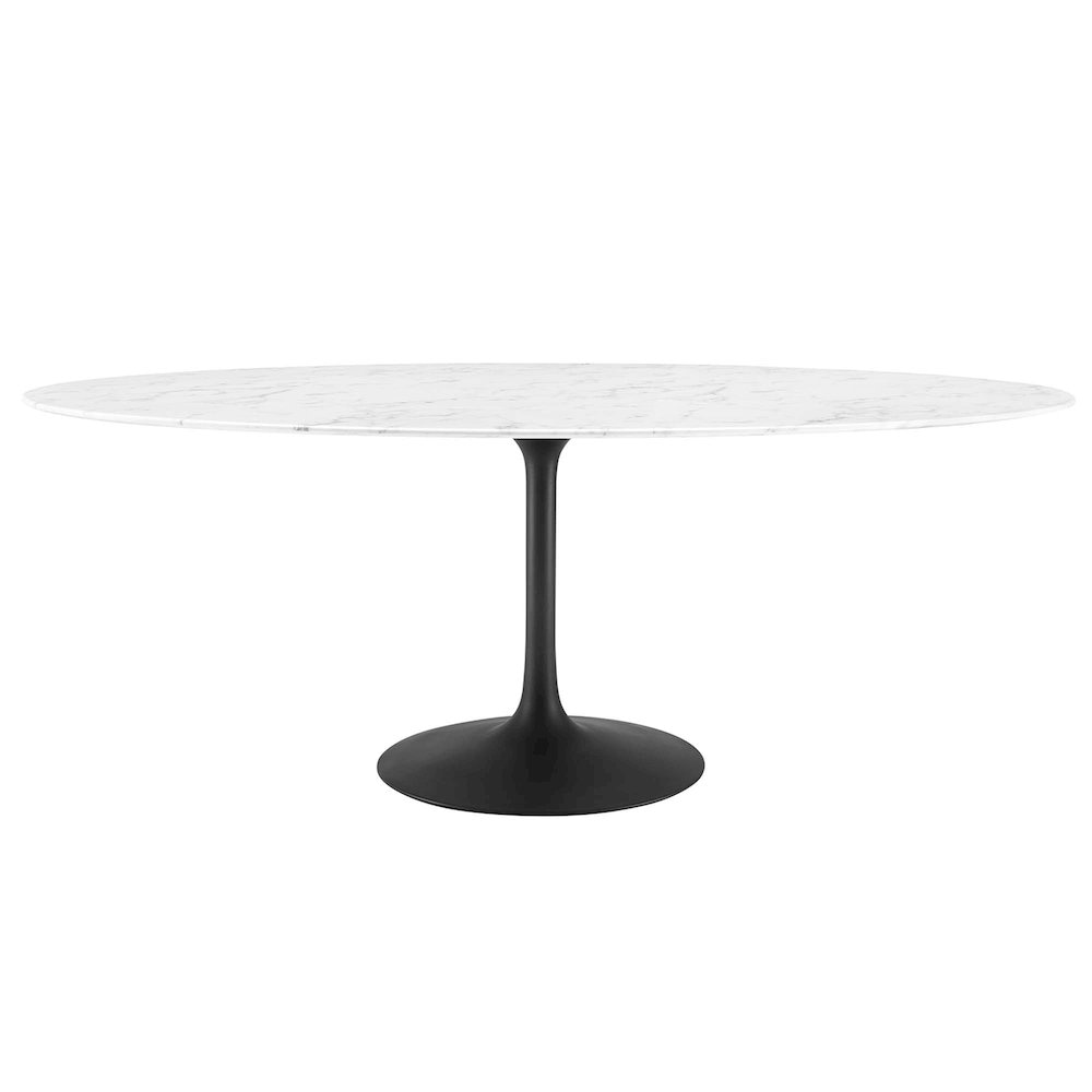 Modway BG3131259 Lippa 78 Oval Faux Marble Dining Table