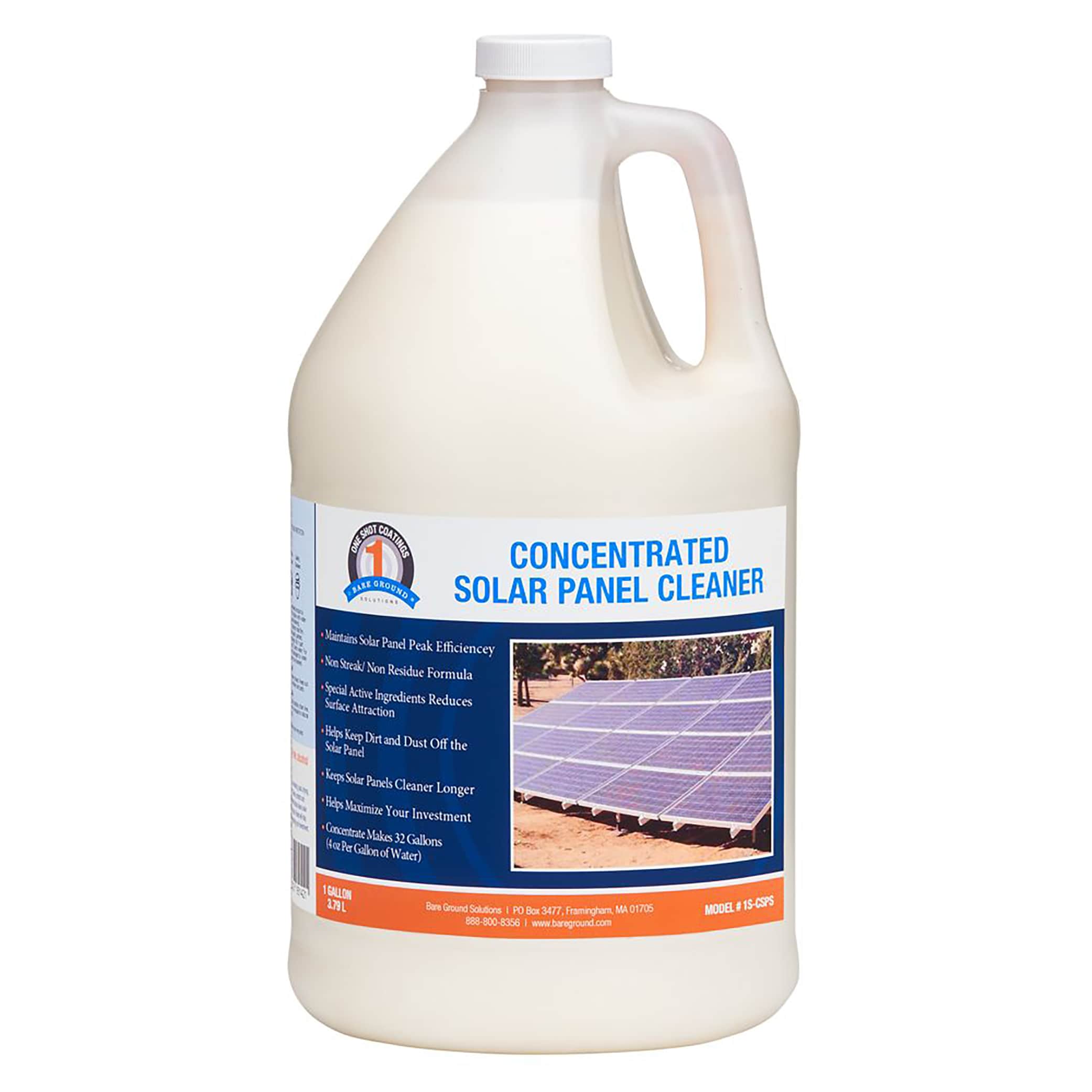 1-SHOT COATINGS BARE GROUND SOLUTIONS 1S-CSPC 1-gallon Cleaner and brightener Concentrated Outdoor Cleaner
