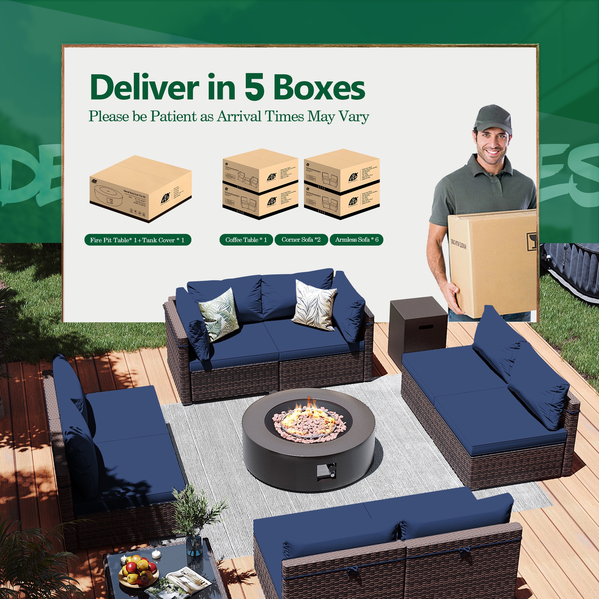 Patio Watcher LS-RT9-KD42BR-B2 Patio-Conversation-Sets - View #9