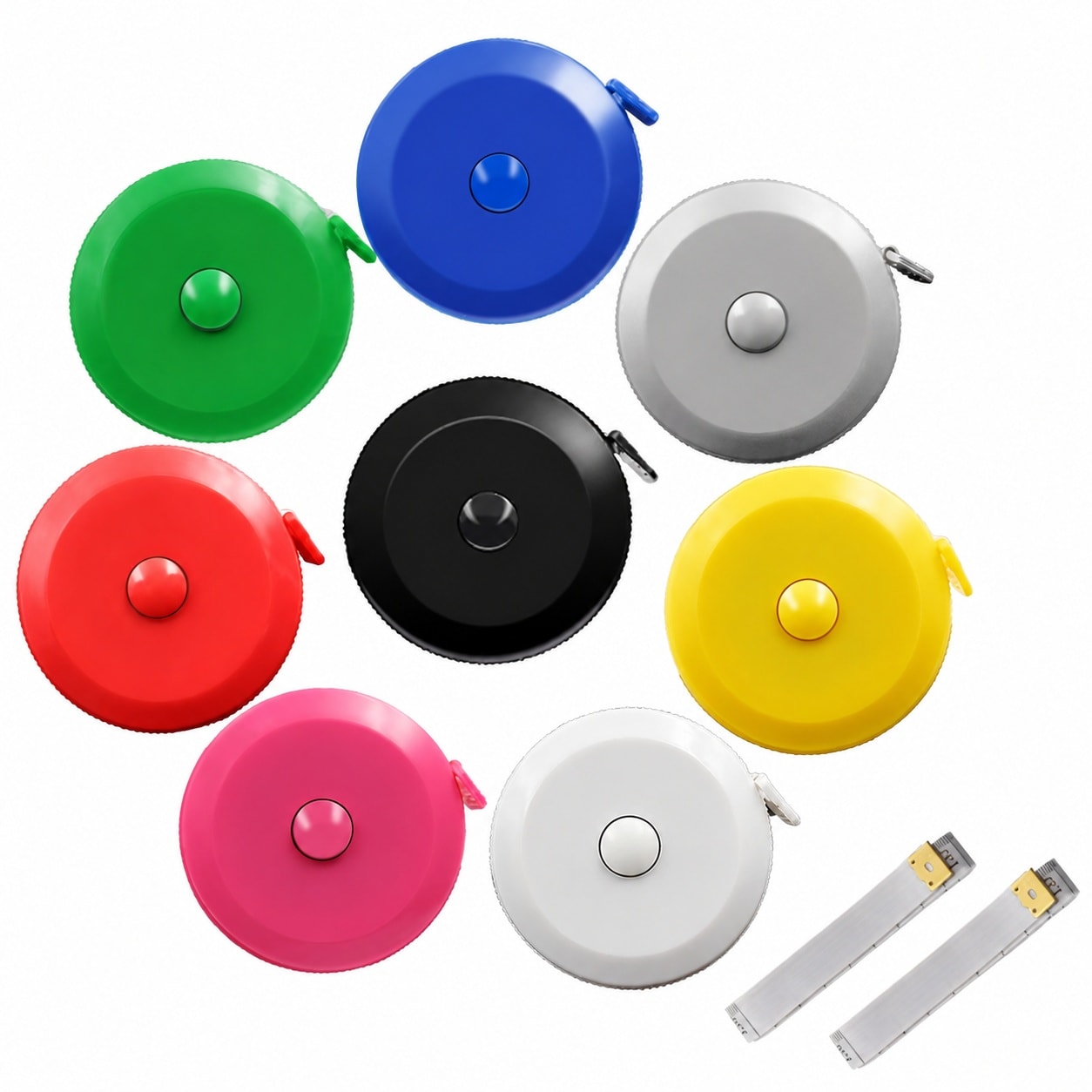 Ahfiwaso  60 Inch 1 5 Meter Soft Retractable Measuring Tape Pocket Body Tailor Sewing Craft Cloth Tape Measure 8 Colors Package