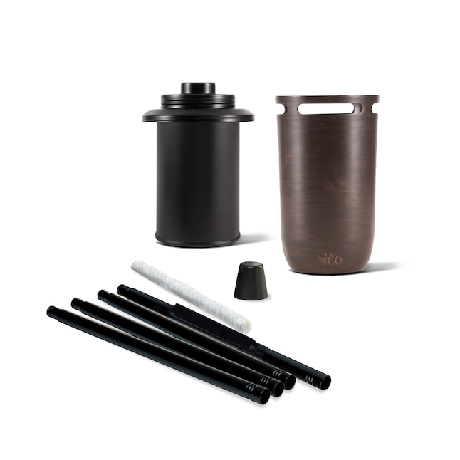 TIKI Torch 2-Pack 1-in Copper Steel Citronella Garden Torch in the