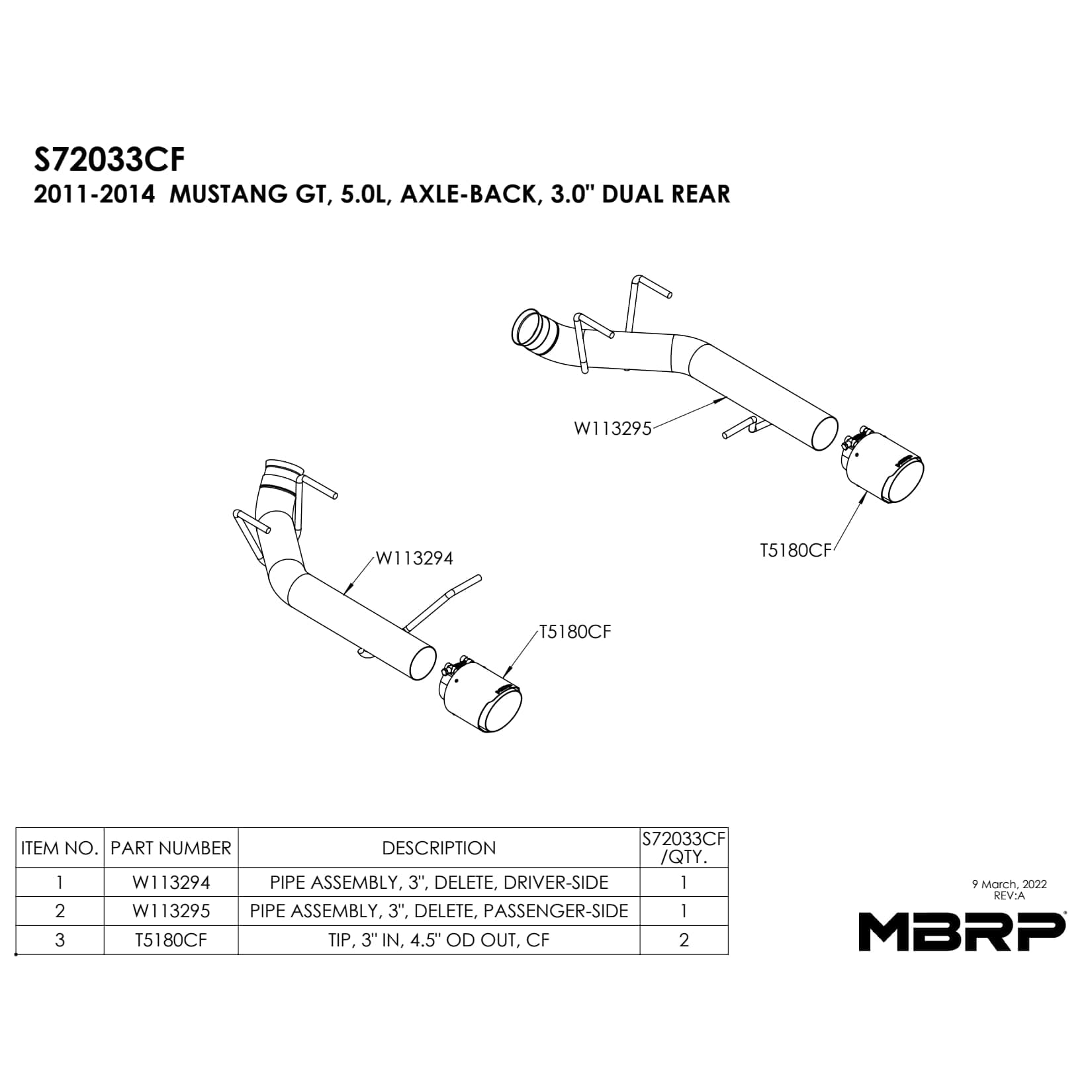 MBRP S72033CF Exterior-Car-Acc - View #3