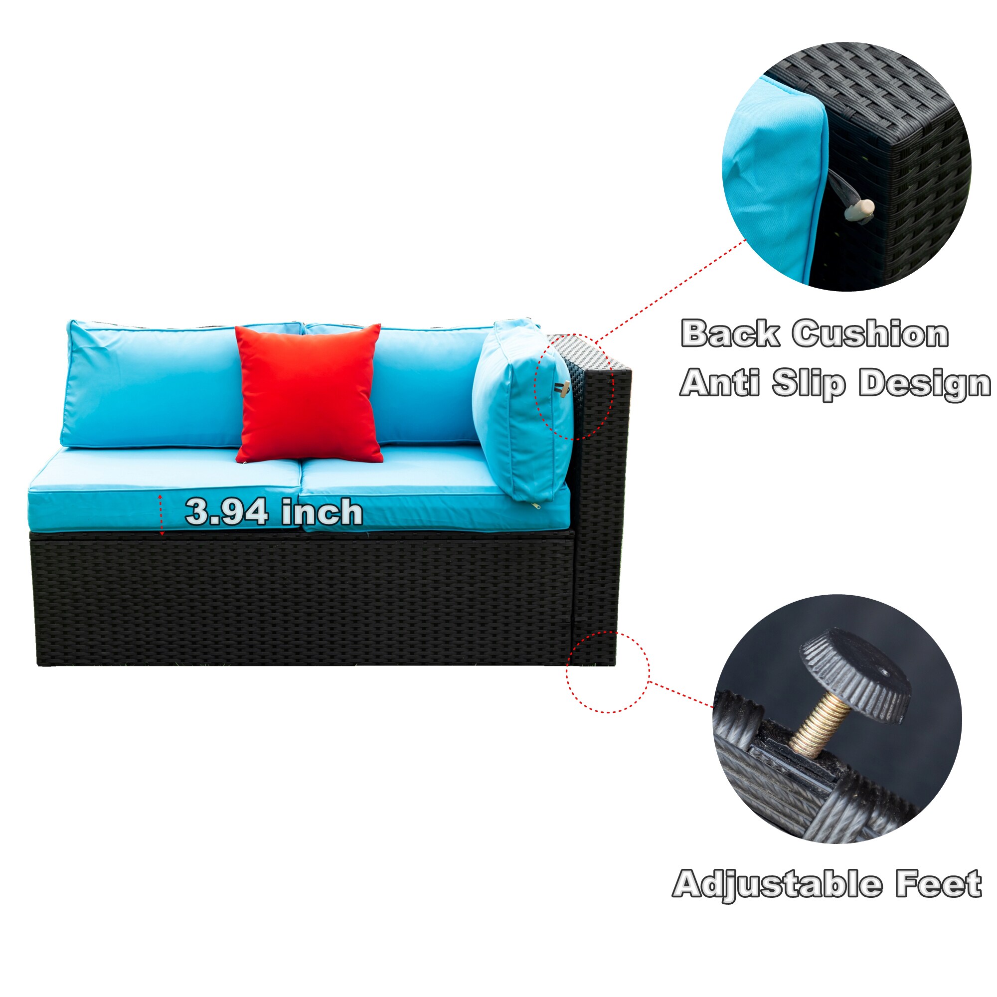 ModernLuxe L-W329S00014 Patio-Sofas-Daybeds - View #4