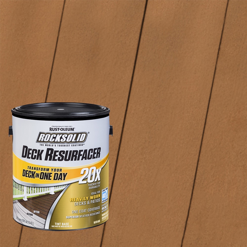 RustOleum RockSolid 20X Deck Resurfacer Pretinted Saddle Solid