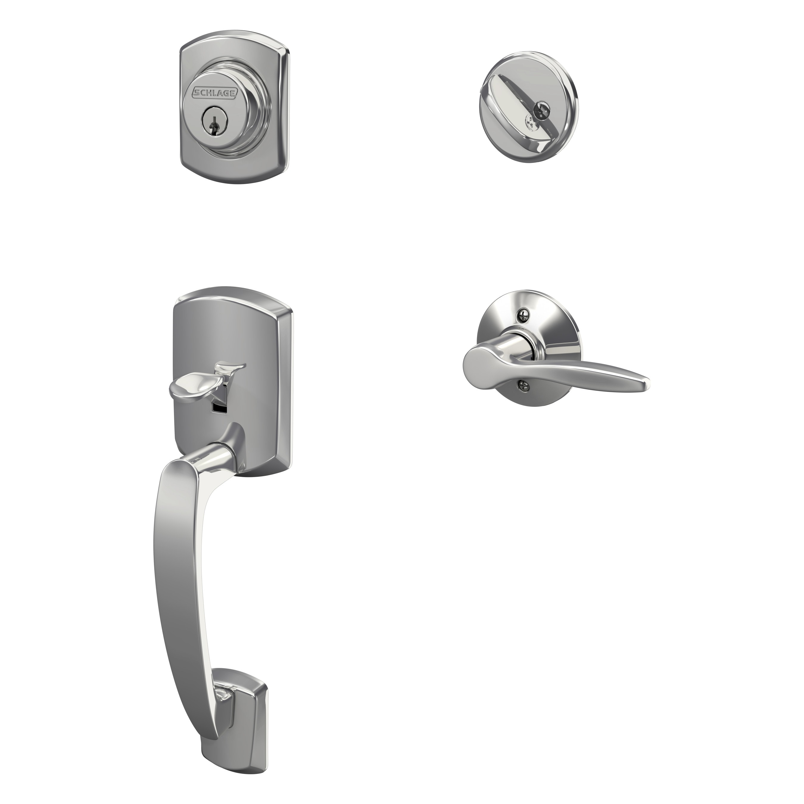Schlage F60 GRW 625 DEL LH handlesets - View #8