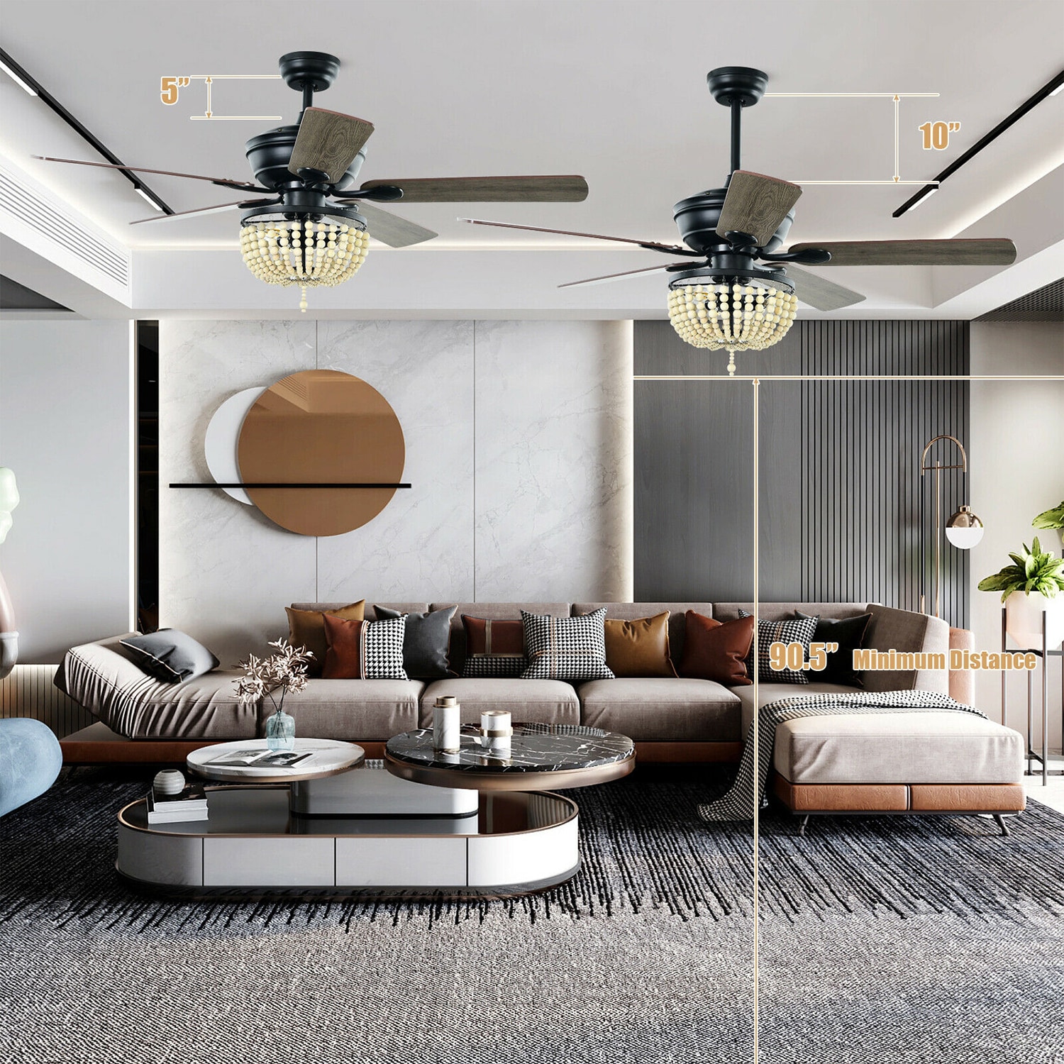 WELLFOR CHY-CF966USBK Ceiling-Fans - View #12