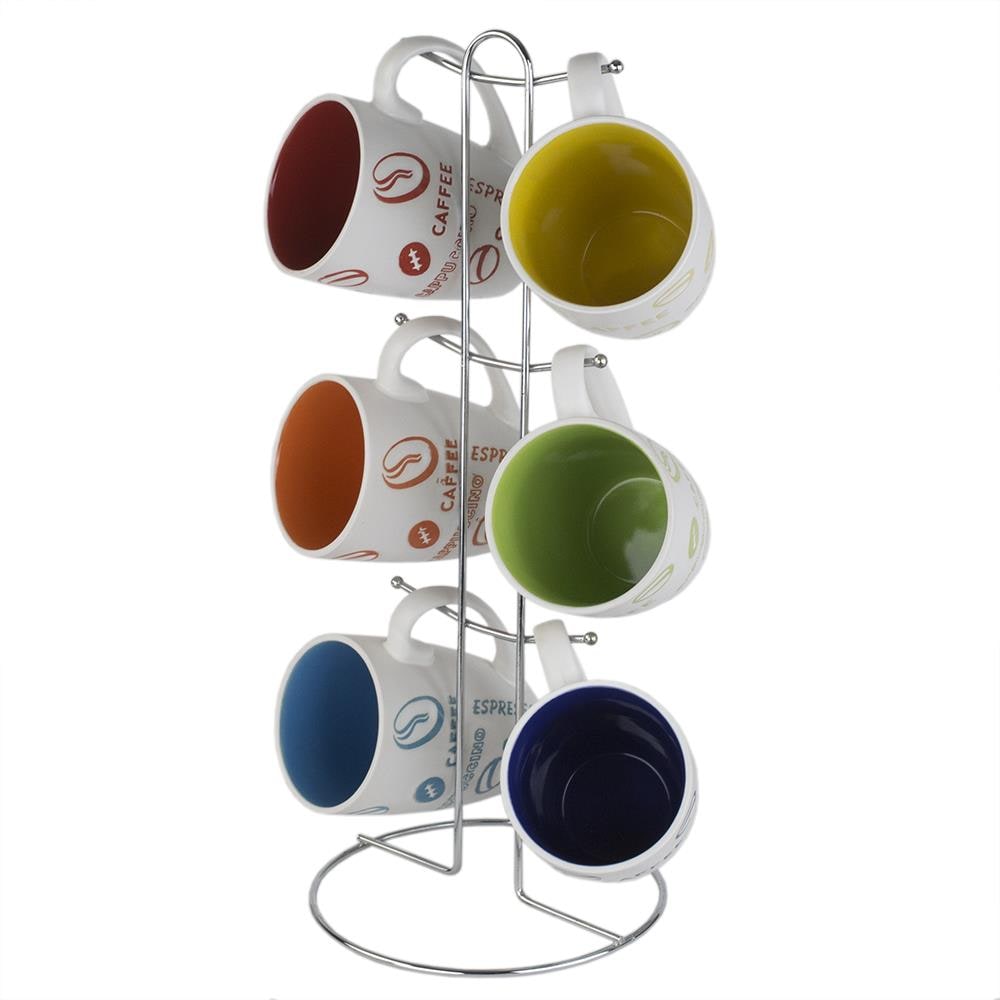 Home Basics MS30106 7-Pack Single-Serve Mug Stand