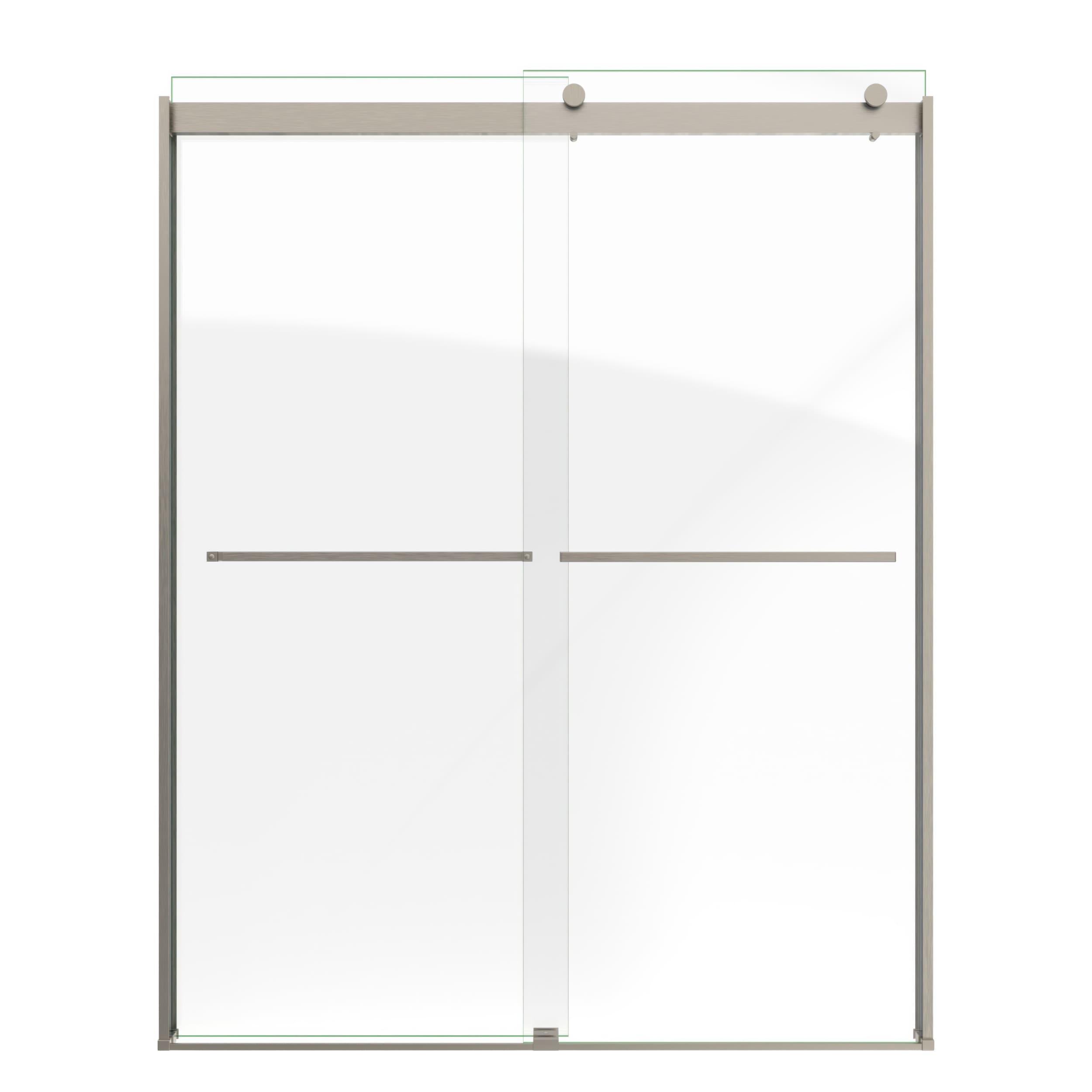 DreamLine Sapphire Brushed Nickel 56-in to 60-in W x 76-in H Semi