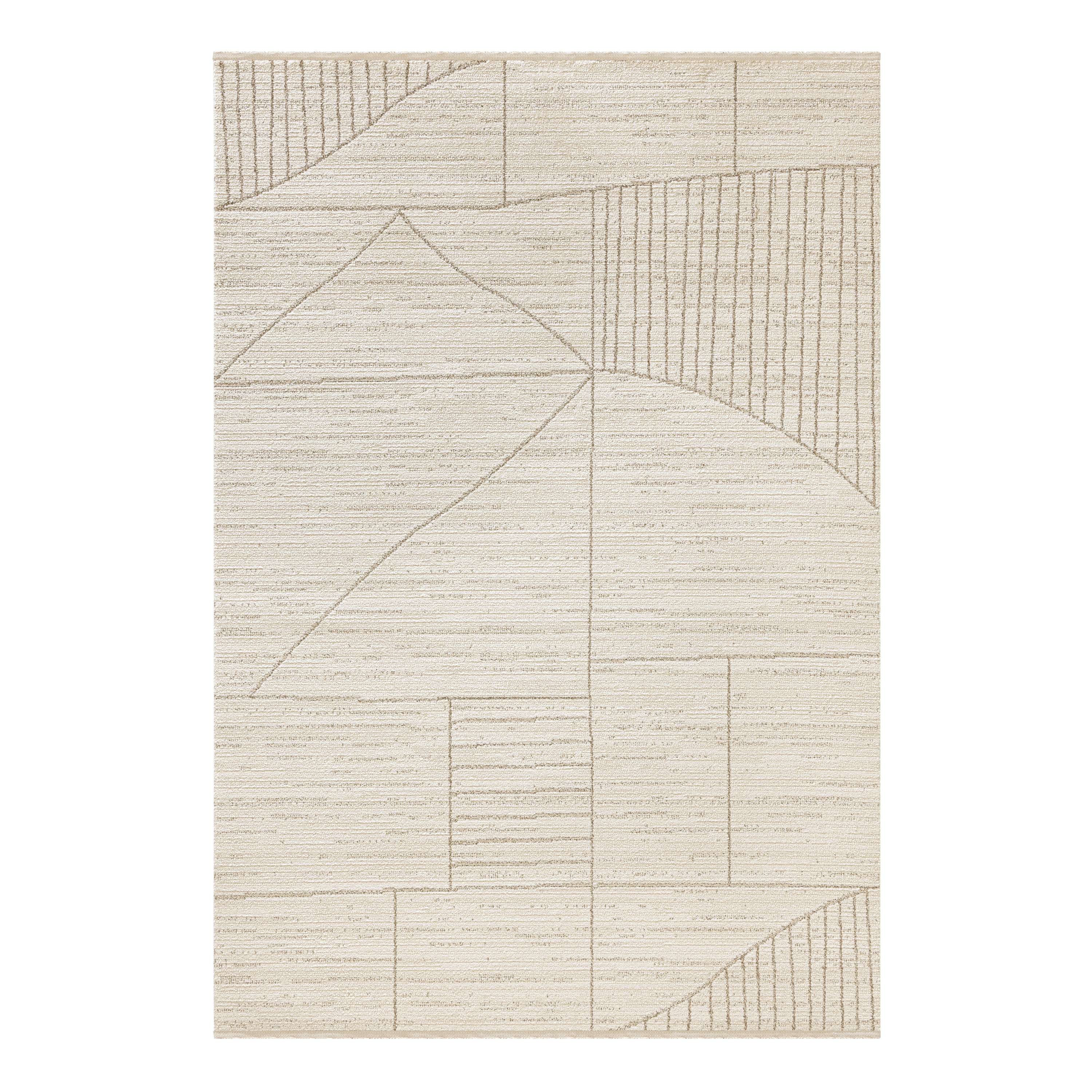 Obeetee WLD20304303NAT Wilds 2 x 3 (ft) Loomed Natural Rectangular Indoor Pet Friendly Area rug