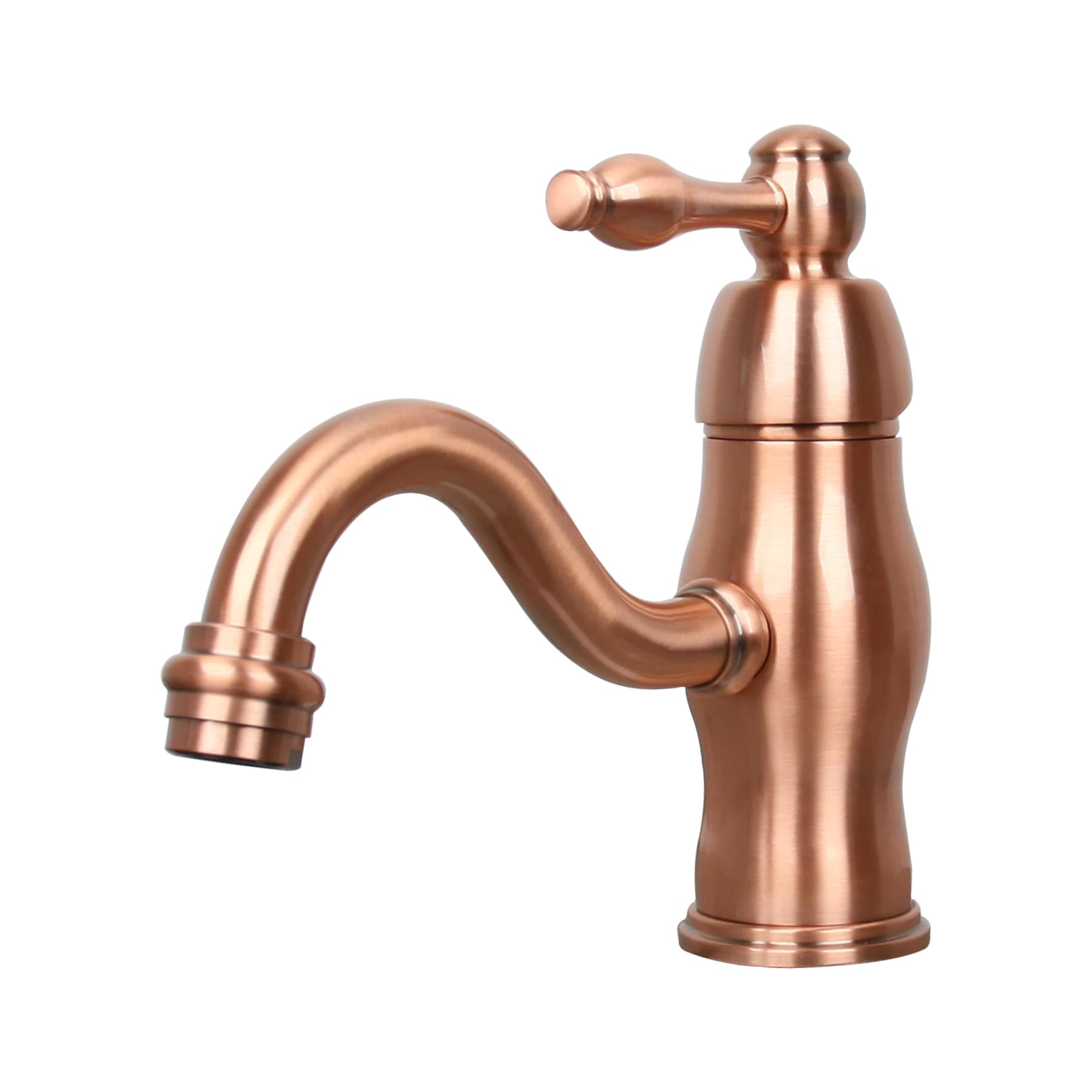 akicon copper 1-handle single hole low-arc bathroom sink faucet in