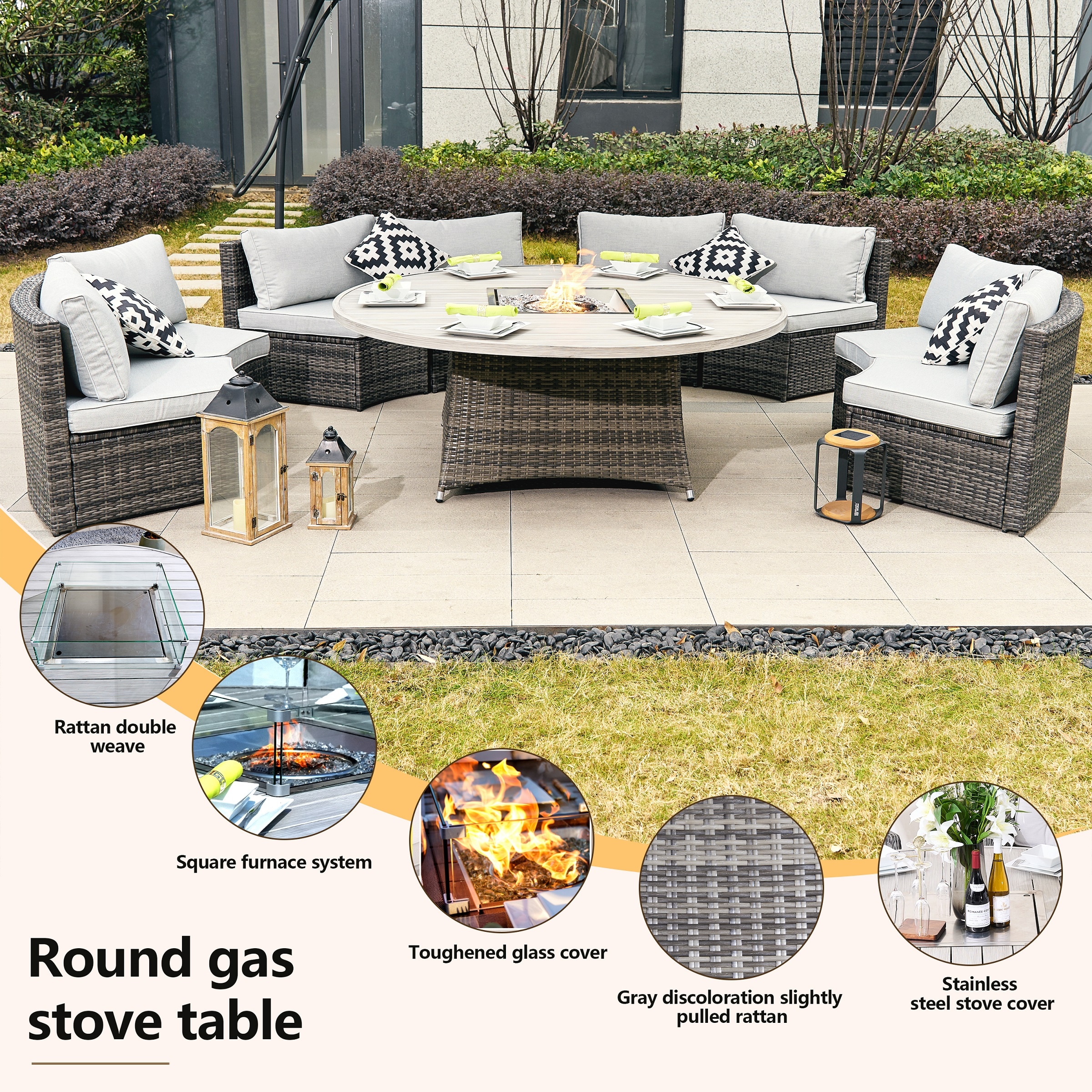 Moda Furnishings MAG-1205B-1108 Patio-Conversation-Sets - View #6