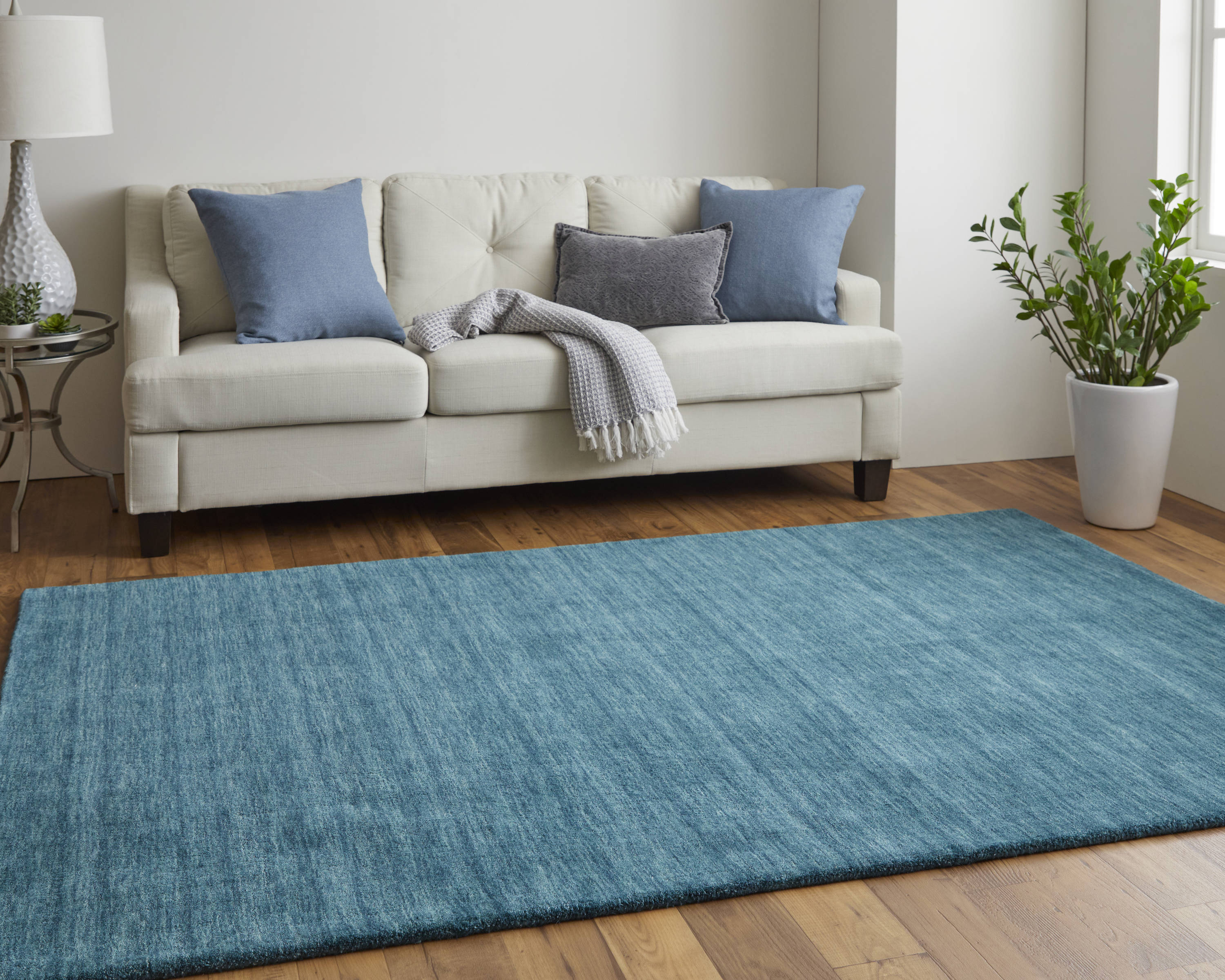 Jellybean Ss-mmu003b 21 x 33 in. Industrial Teal Indoor Accent Rug