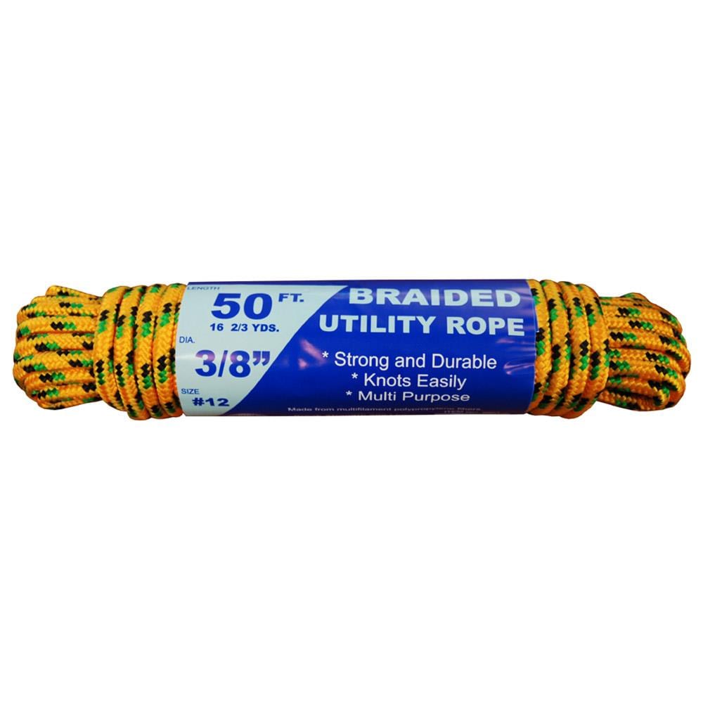 T.W. Evans Cordage Co. 1/4 Inch Braided Utility Rope 100 Feet General  Purpose