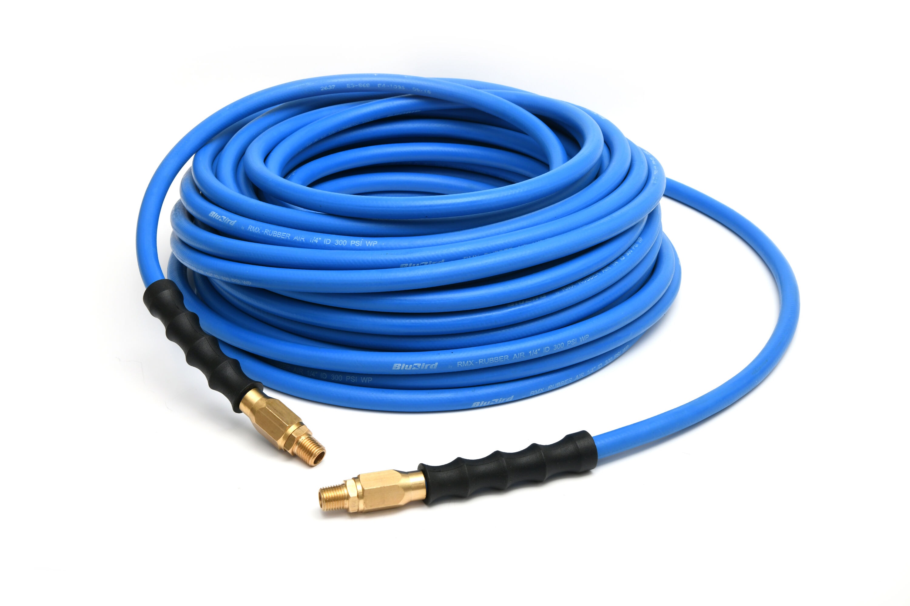 BluBird BB38100-FX 3/8-in x 100-ft Premium Rubber Air Hose Fastfix Edition
