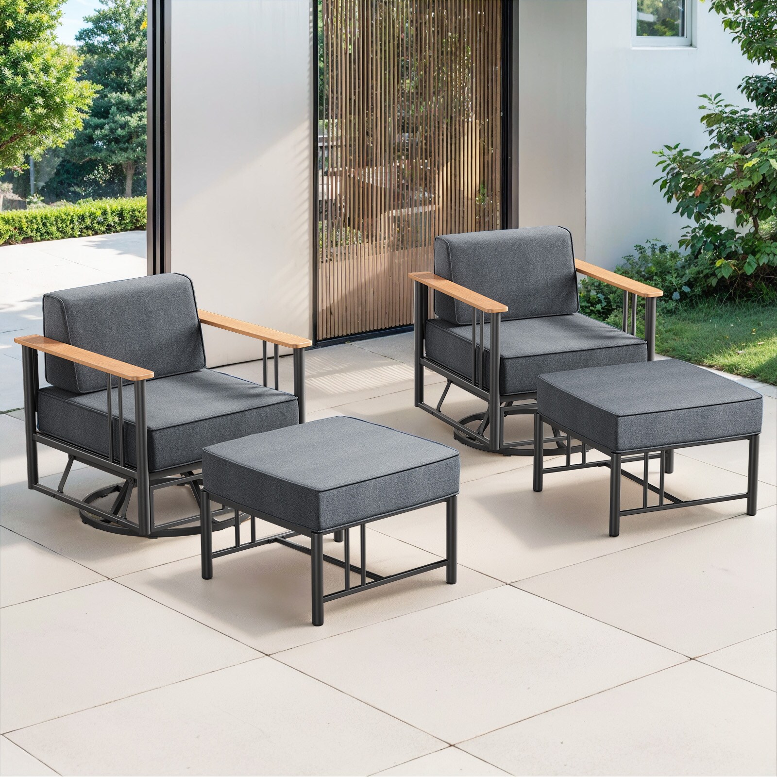 Pocassy PJACBL2040-3 Patio-Conversation-Sets - View #7