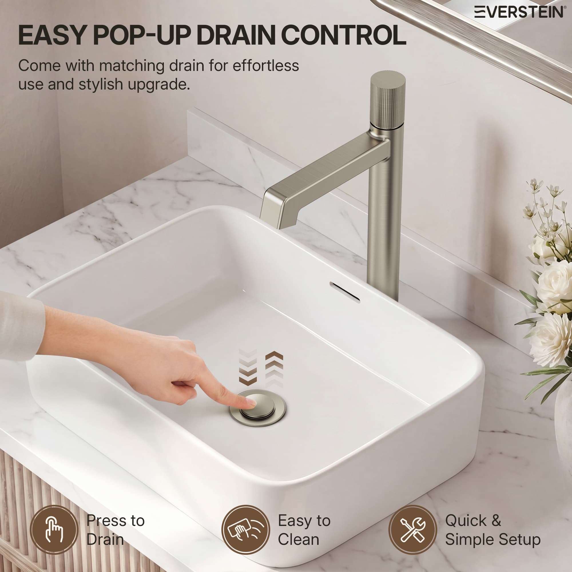 EVERSTEIN SFS-1308B-NK Lavatory-Faucets - View #8