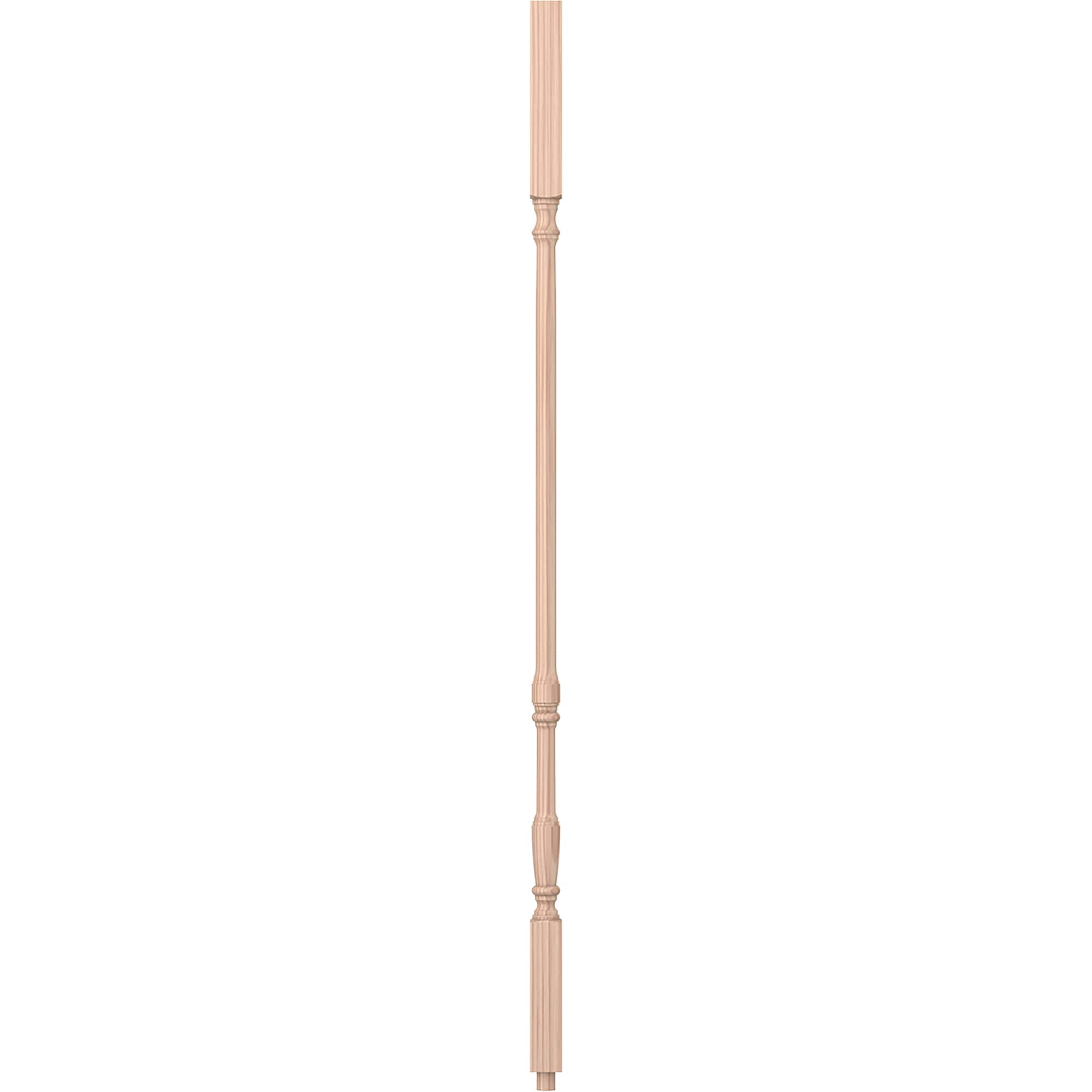 L.J. Smith Stair Systems S-5067-B 42 42-in x 1.25-in Unfinished Beechwood Square Top Stair Baluster
