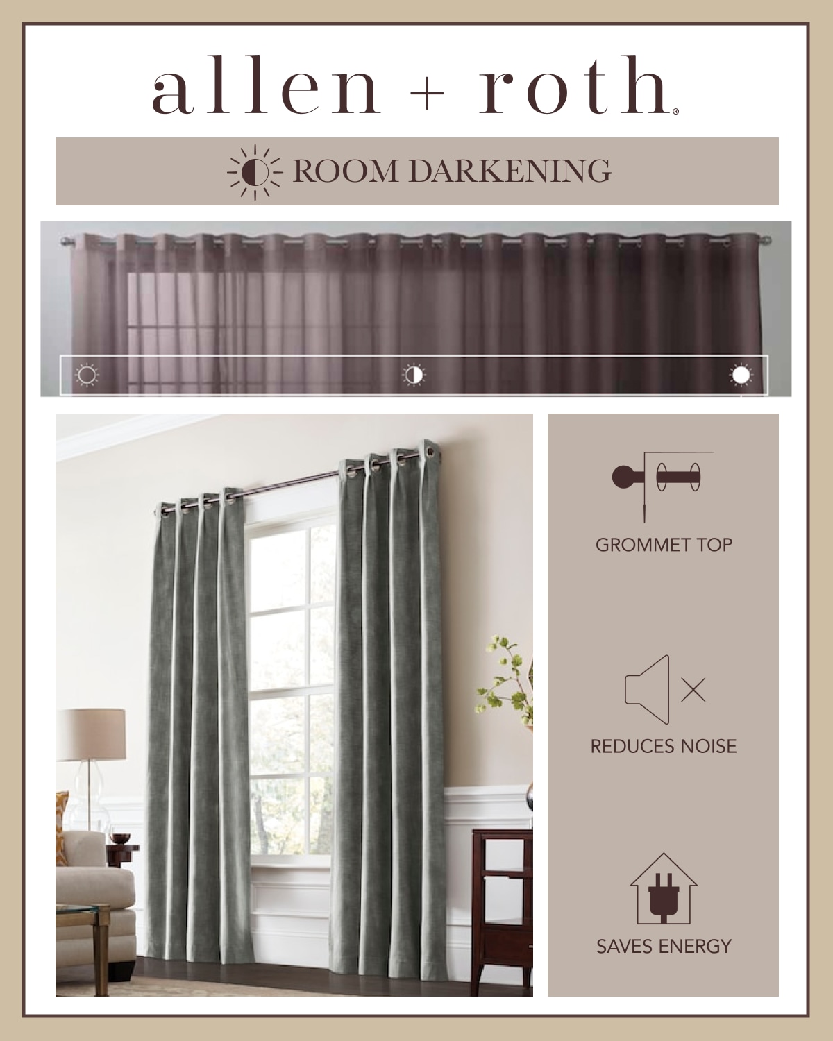 allen + roth X72613084ZBG curtains - View #6