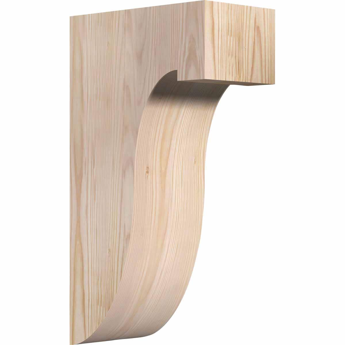 Ekena Millwork COR06X10X18DEL00SDF 5-1/2-in x 10-in x 18-in Del monte Unfinished Douglas fir Wood Paintable/Stainable Corbel