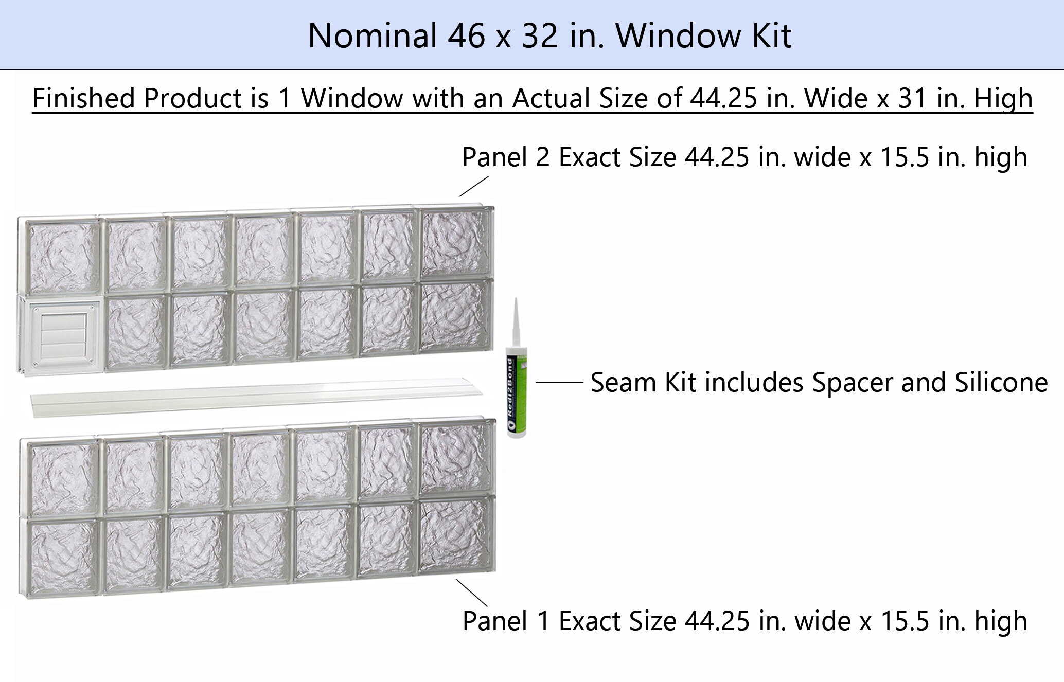 REDI2SET D4632IS Glass-Block-Windows - View #2