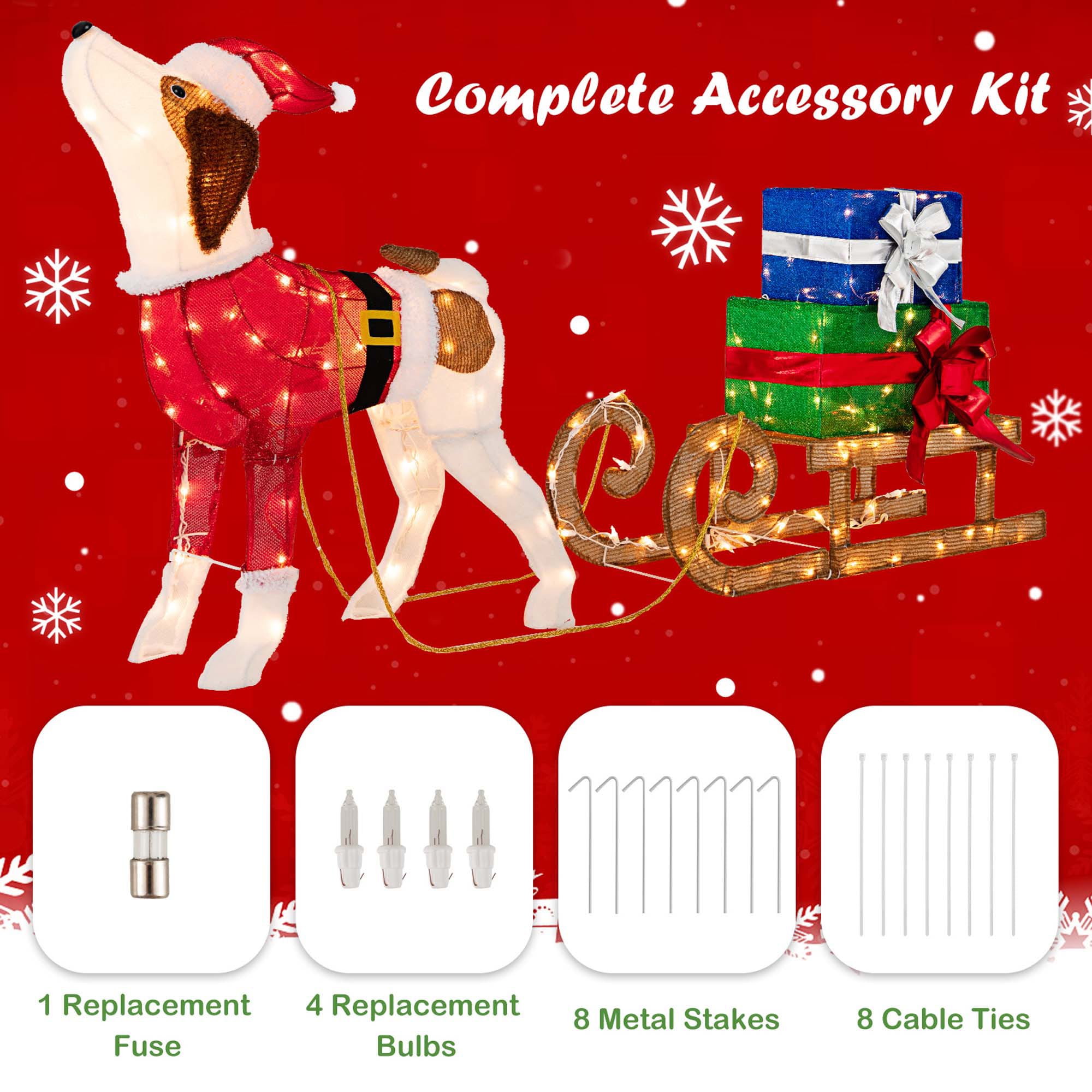 Costway LWS00720 Table-Christmas-Decorations - View #7