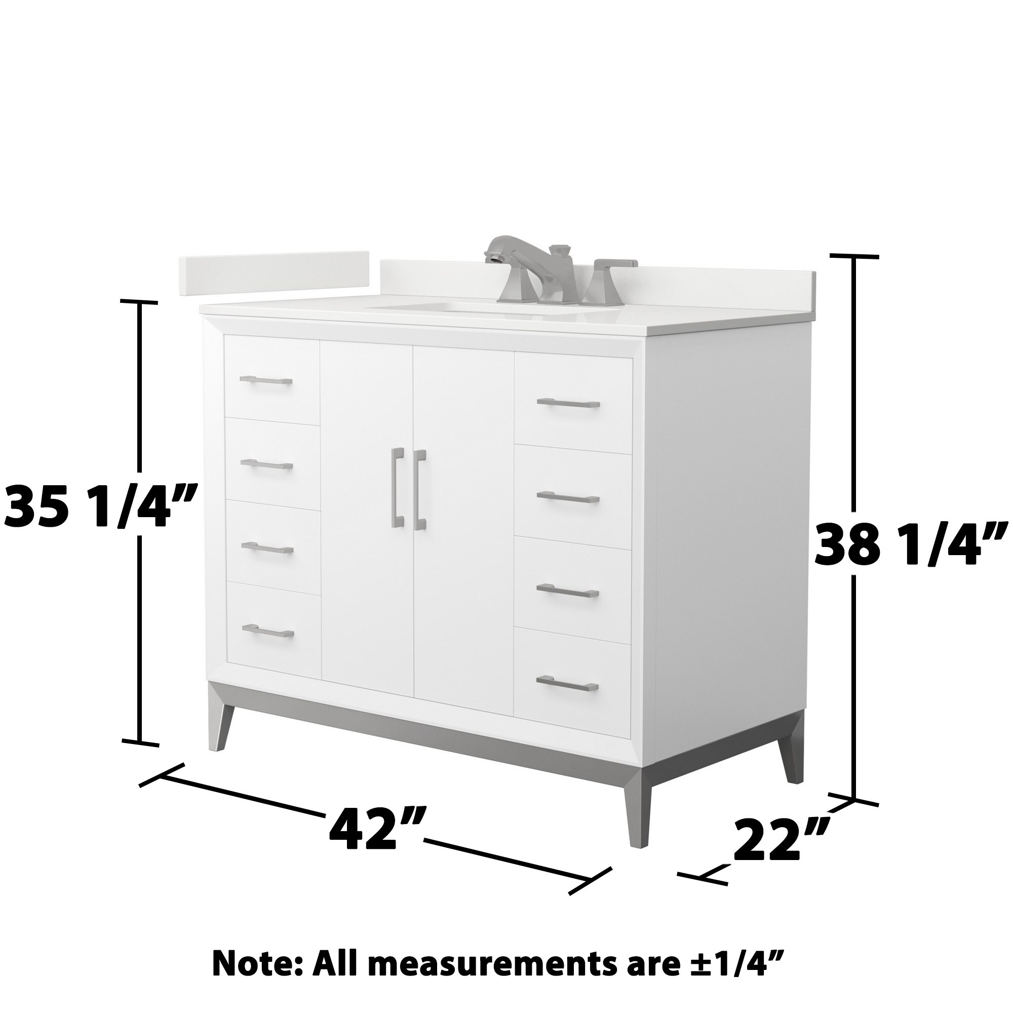 Wyndham Collection WCH818142SWHWQUS3MXX Bath-Vanity-Combo - View #5