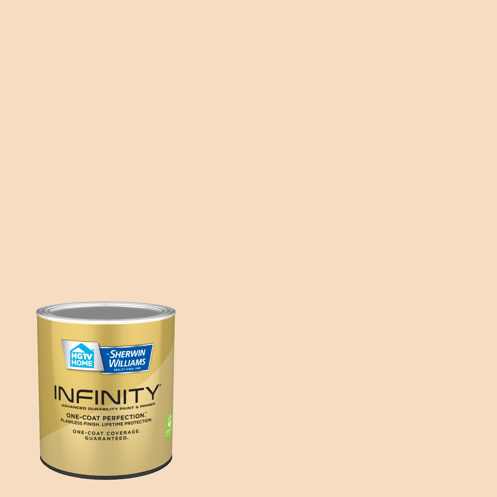 HGTV HOME by Sherwin-Williams Infinity Satin Creme Brulee 2008-6c Latex ...