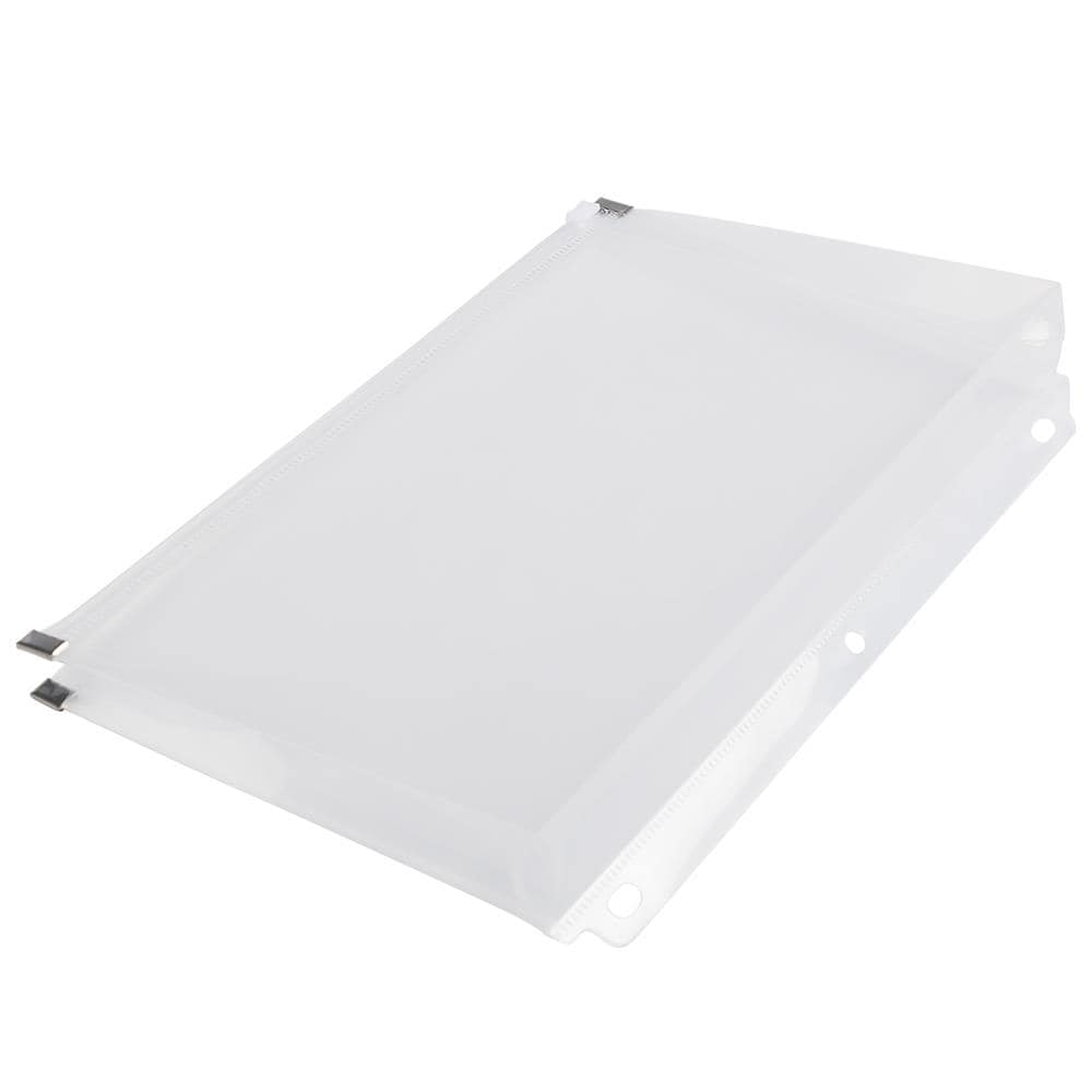 JAM Paper JAM PAPER Clear Plastic 3 Hole Punch Binder Envelopes, #10 Size,  6x9.5, 12/Pack - Clasp Closure - Specialty Envelopes - Clear Finish in the  Envelopes department at