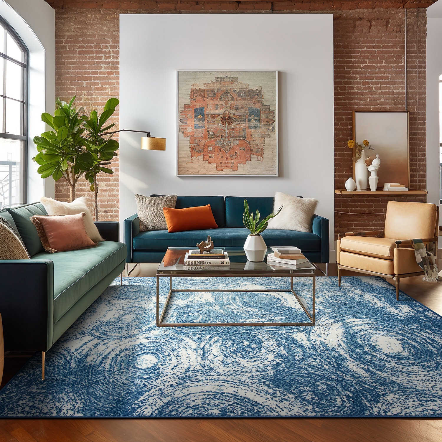 World Rug Gallery 3002BLUE5X7 rugs - View #6