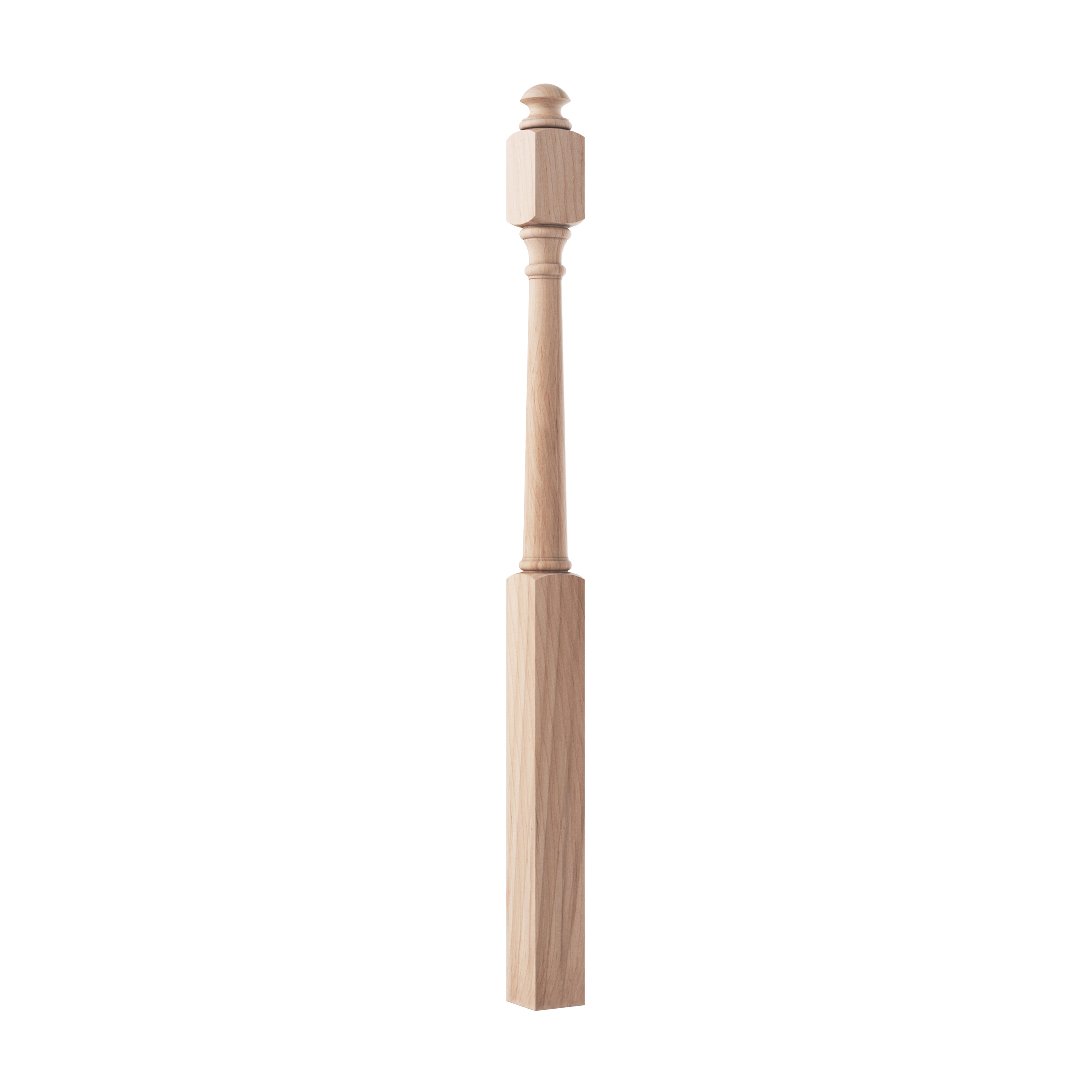 Crown Heritage 4444041 Colonial 3-in x 48-in Unfinished Maple Landing Stair Newel Post