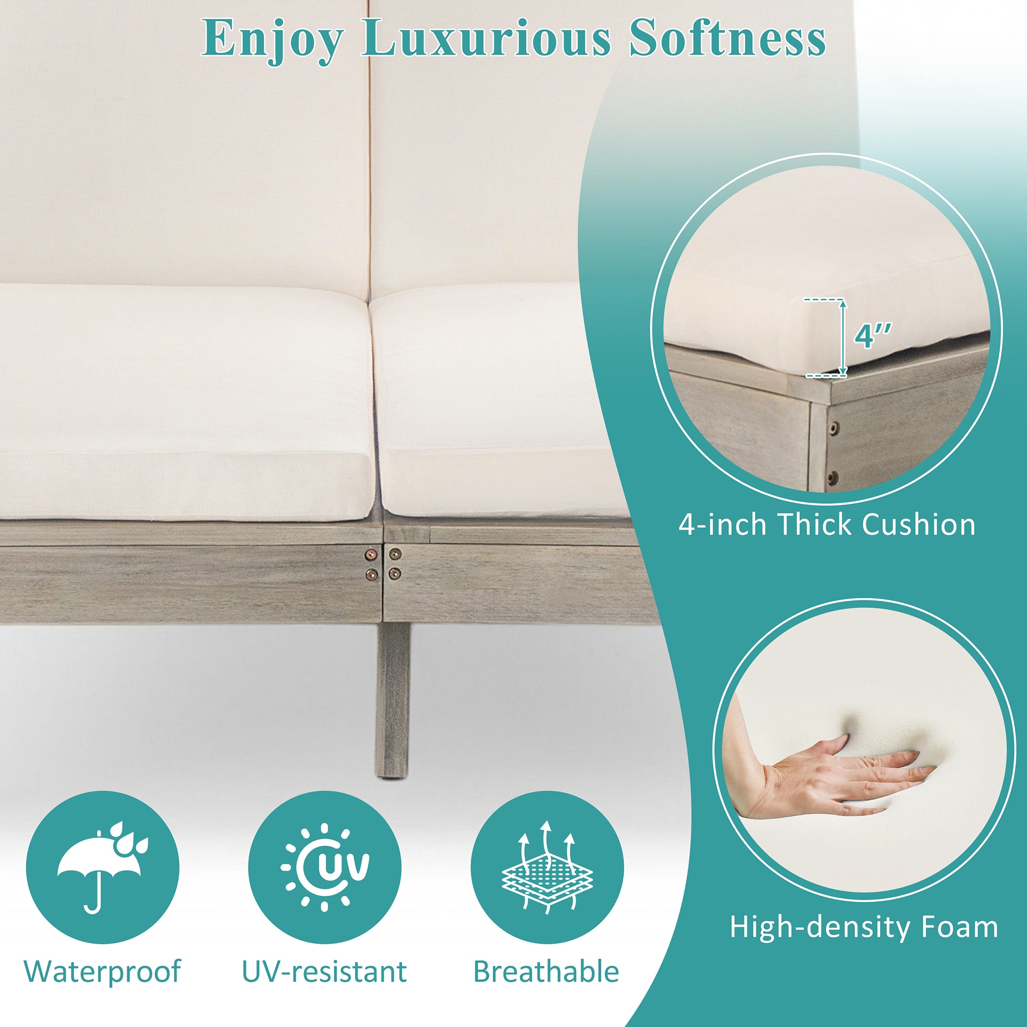 SINOFURN SYA020178GY Patio-Sofas-Daybeds - View #3