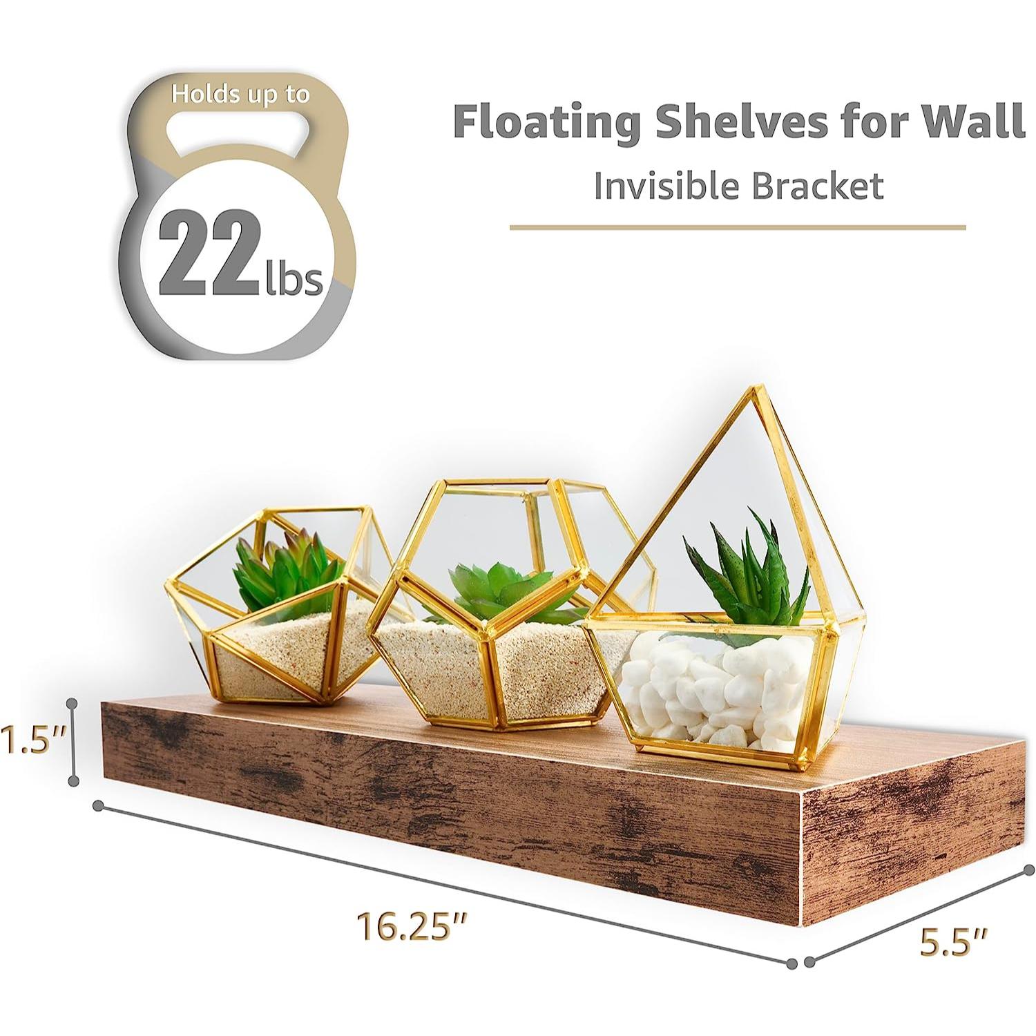SORBUS WD-NTSHLV3-MGW Wall-Mounted-Shelving - View #2