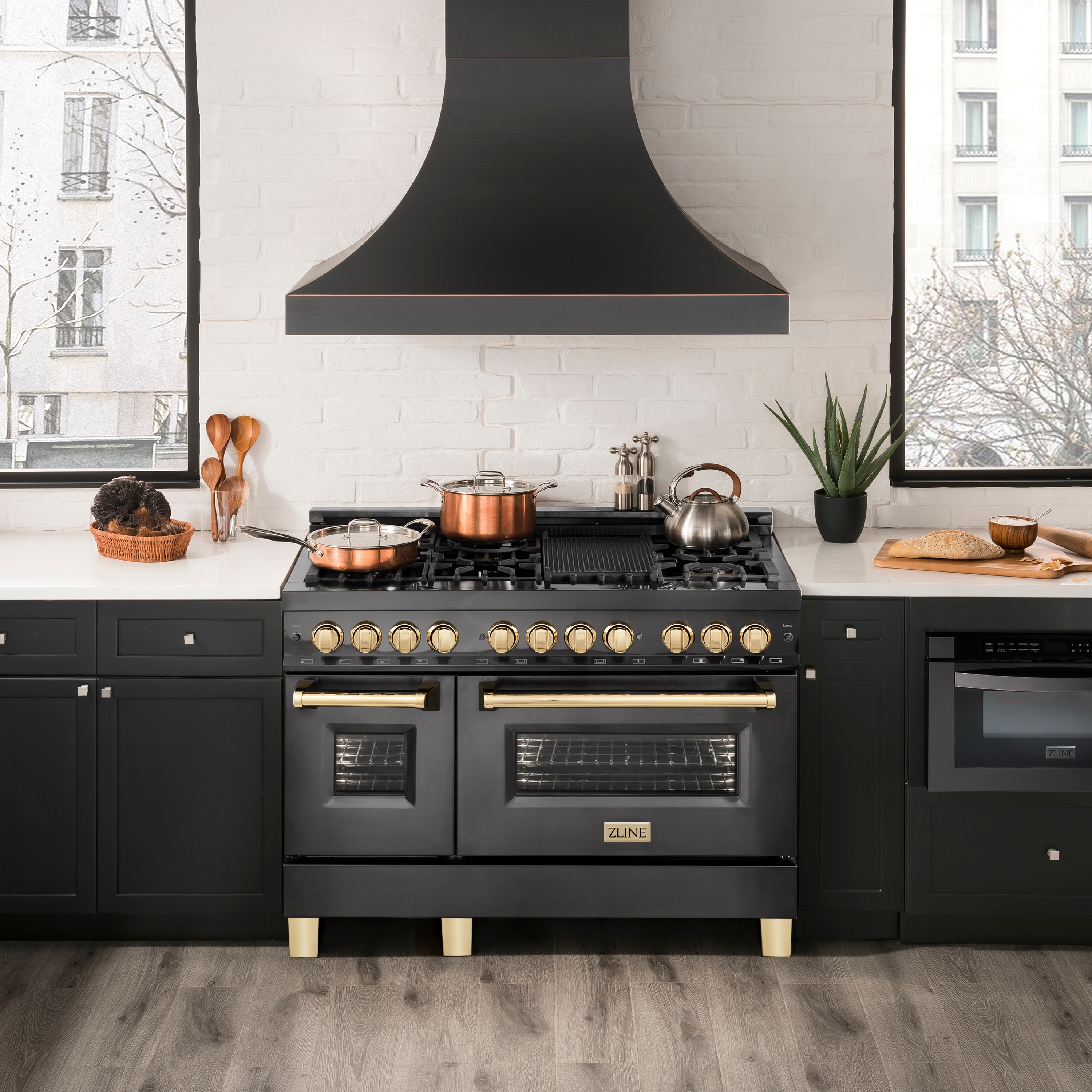 ZLINE KITCHEN & BATH RABZ-48-G Double-Dual-Fuel-Ranges - View #6