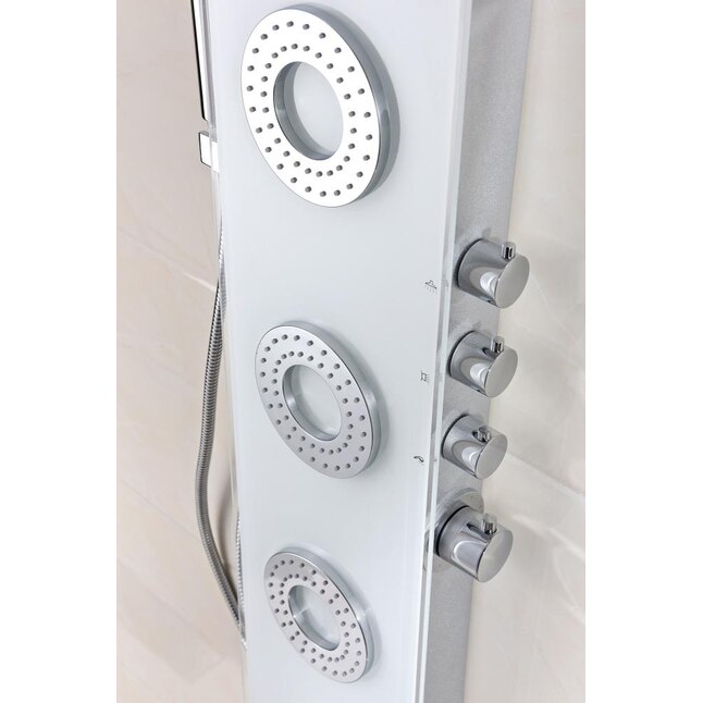 ANZZI Lynn White 3-Spray Shower Panel System (Valve Included) ANZZI Lynn White 3-Spray Shower Panel System (Valve Included)