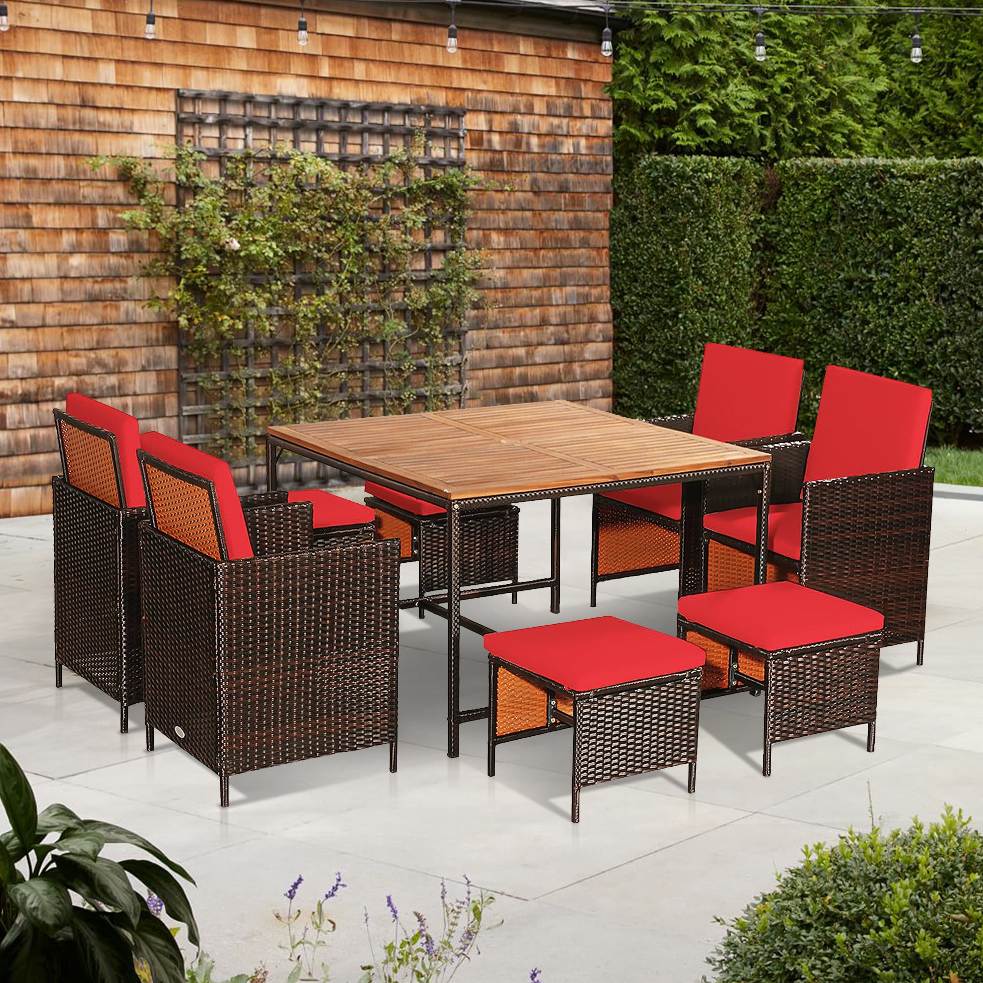 WELLFOR OUJ70674RE+ Patio-Dining-Sets - View #4