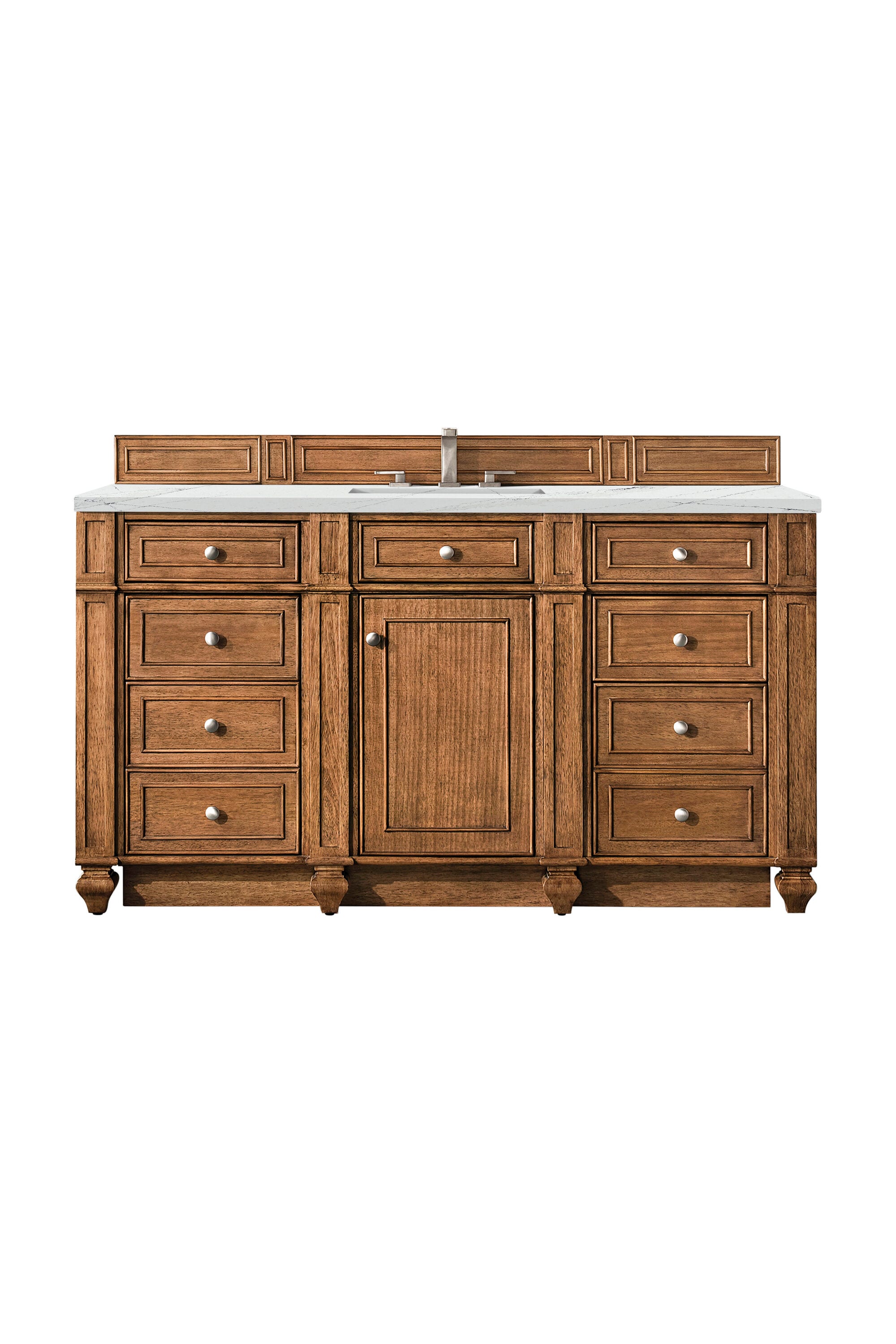 James Martin Vanities Bristol 60-in Undermount Single Sink Bathroom Vanity