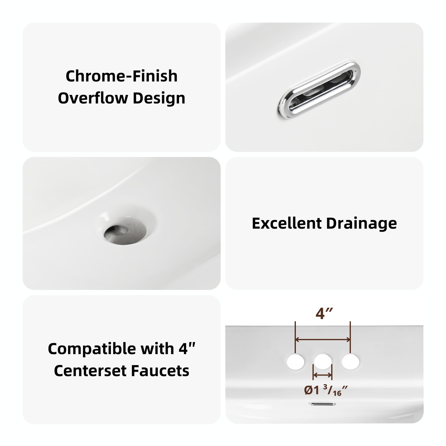 Los Flexi LSLFBPS-2620-3 Complete-Pedestal-Lavatories - View #4