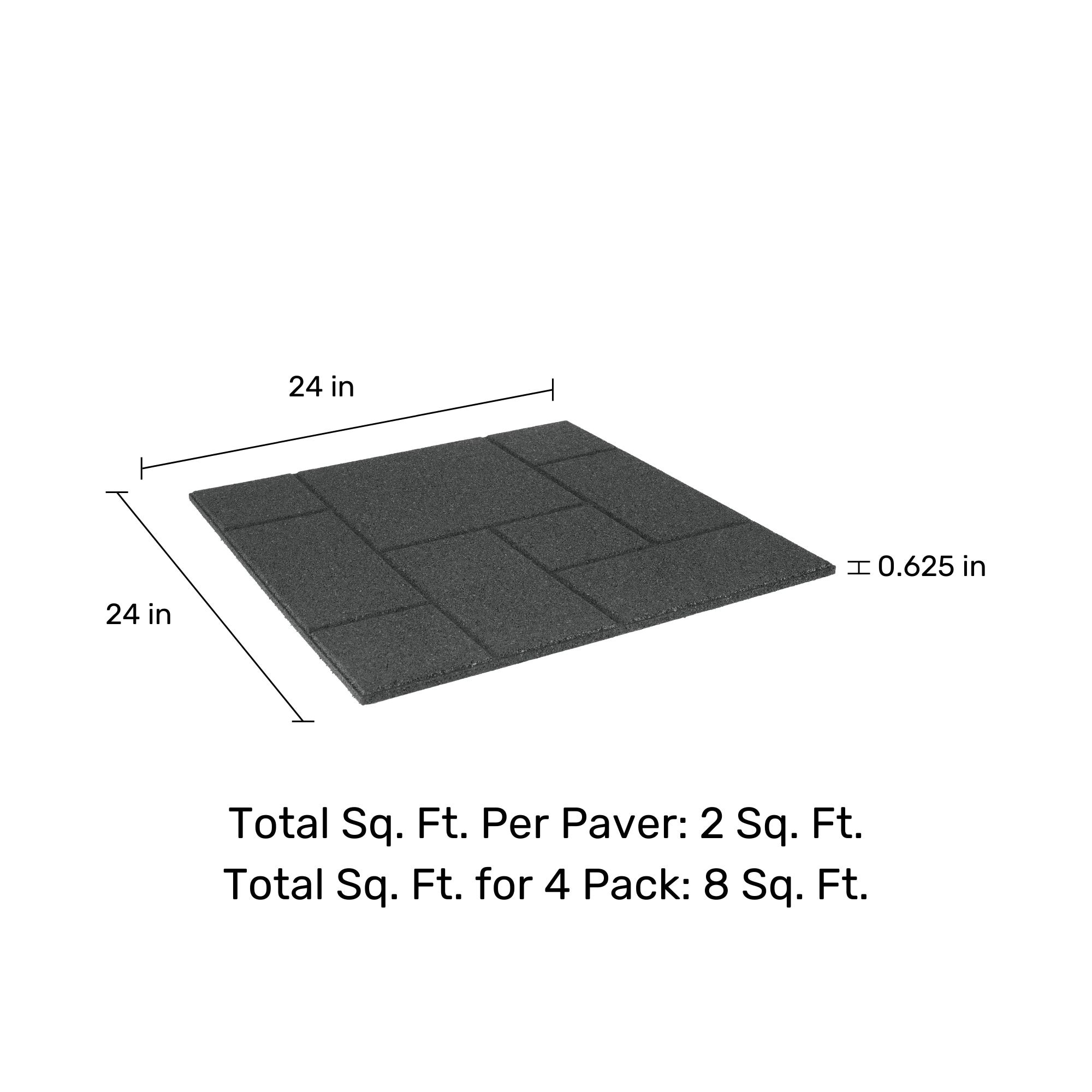 Rubberific DCPV24DG4 Patio-Stone-Pavers - View #3
