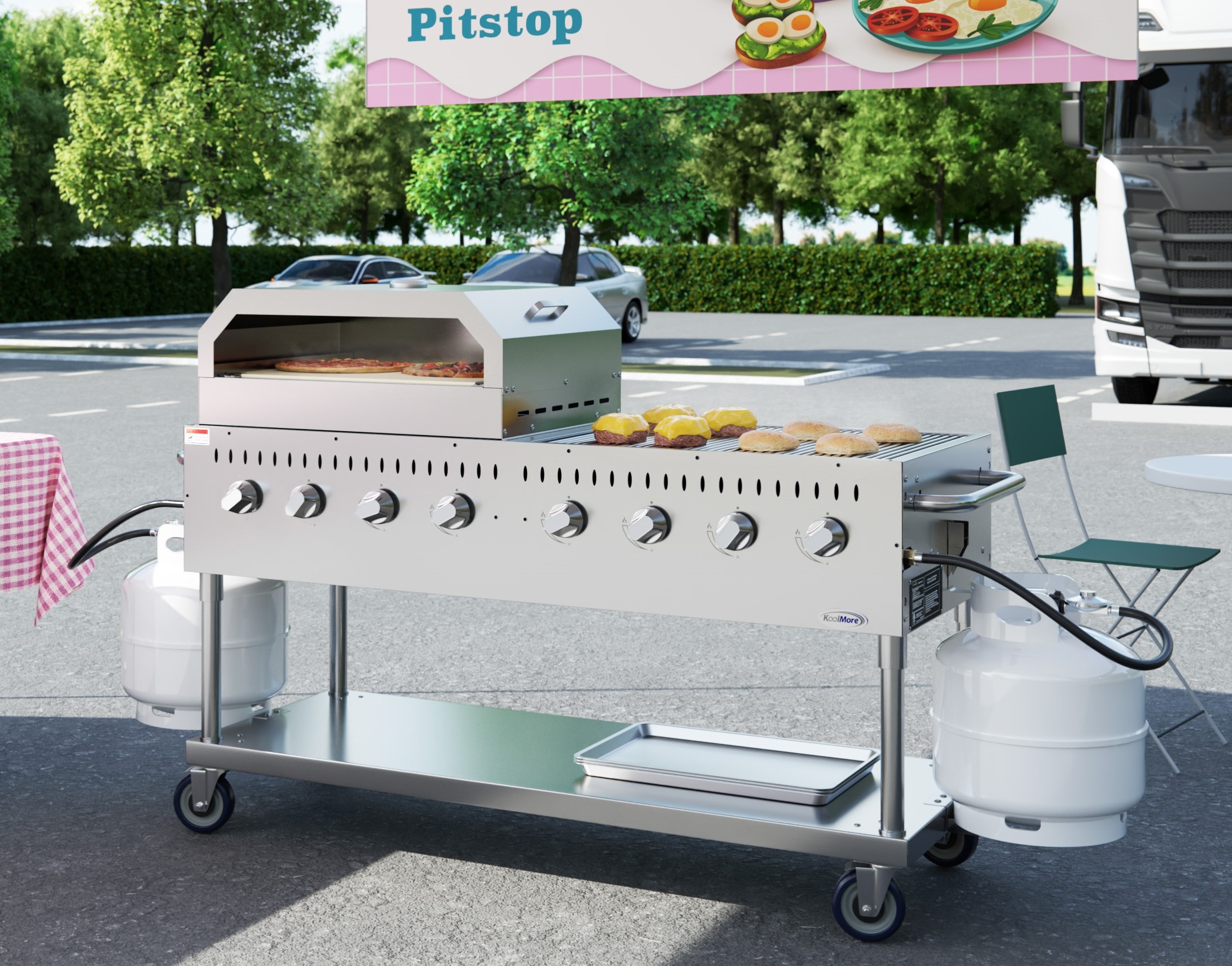 KoolMore LOW-CGKIT6-P30 Gas-Grill - View #4