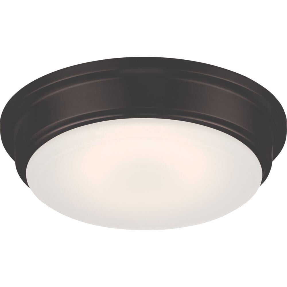  LW-SC542895 1-Light 13-in Mahogany Bronze LED Flush Mount Light