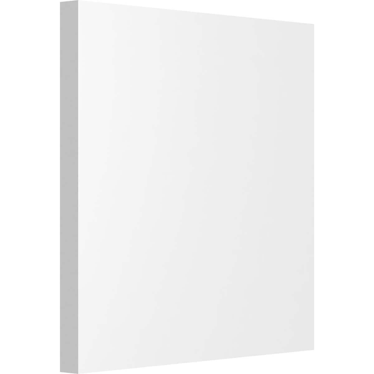 Ekena Millwork ROSP070X070X050SDG00 Standard Sedgwick with Square Edge 7-in x 7-in Square Unfinished PVC Rosette