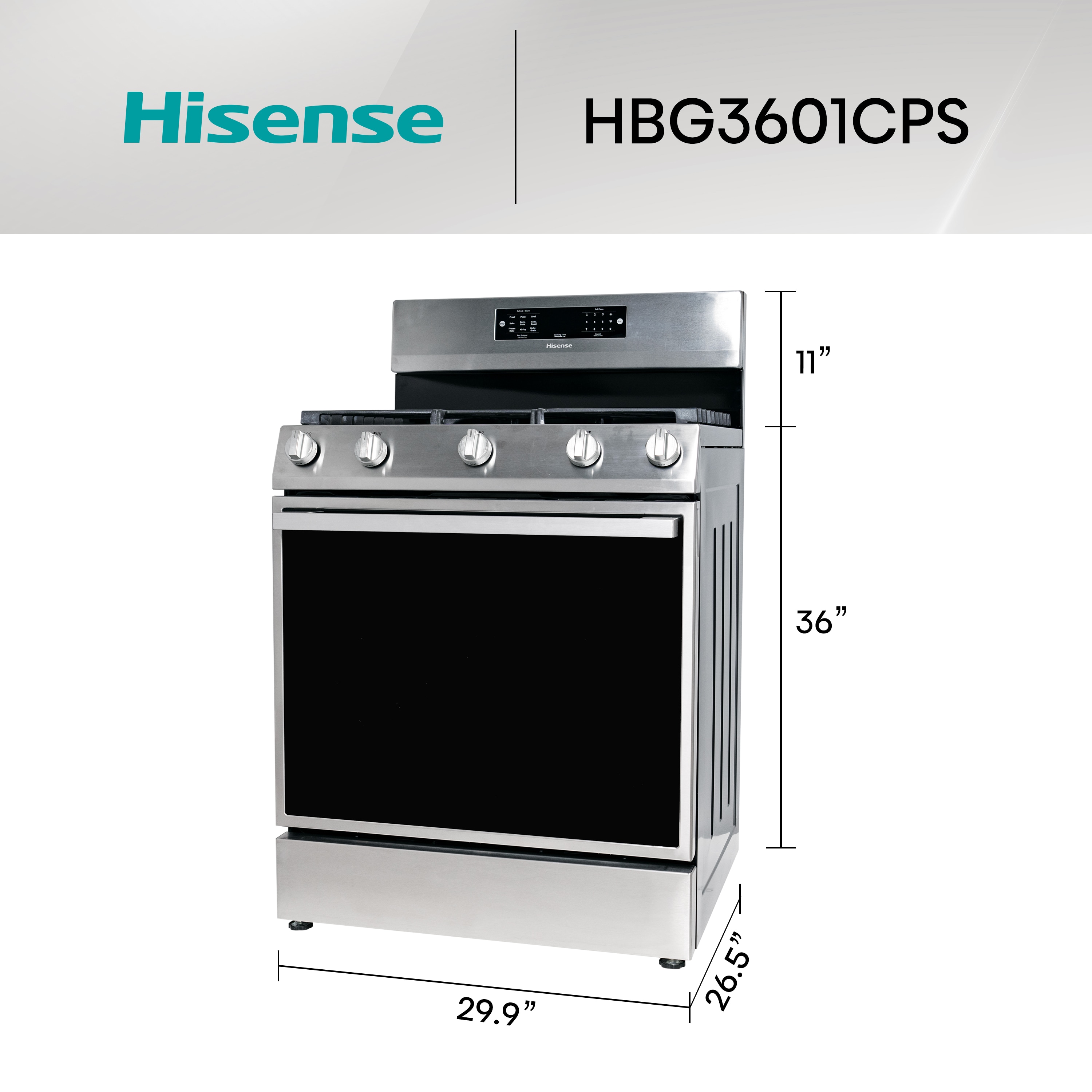 Hisense HBG3601CPS Freestanding-Gas-Ranges - View #4