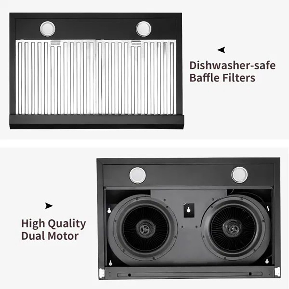 Kahomvis GEHT-QPC2-6LA Undercabinet-Range-Hoods - View #7
